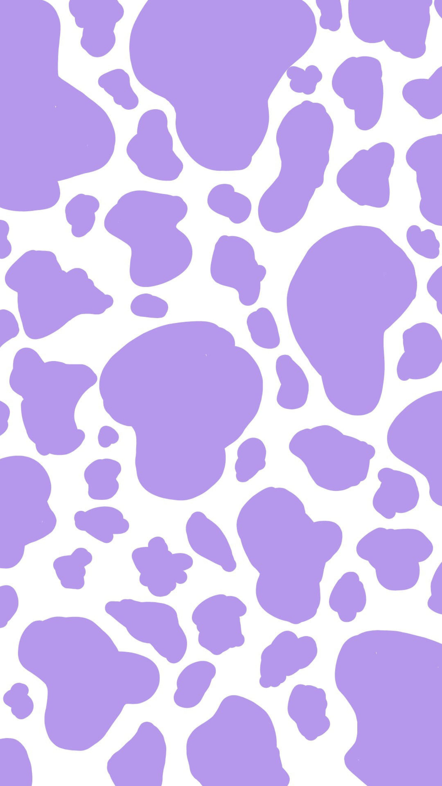 Принт коровы фиолетовый