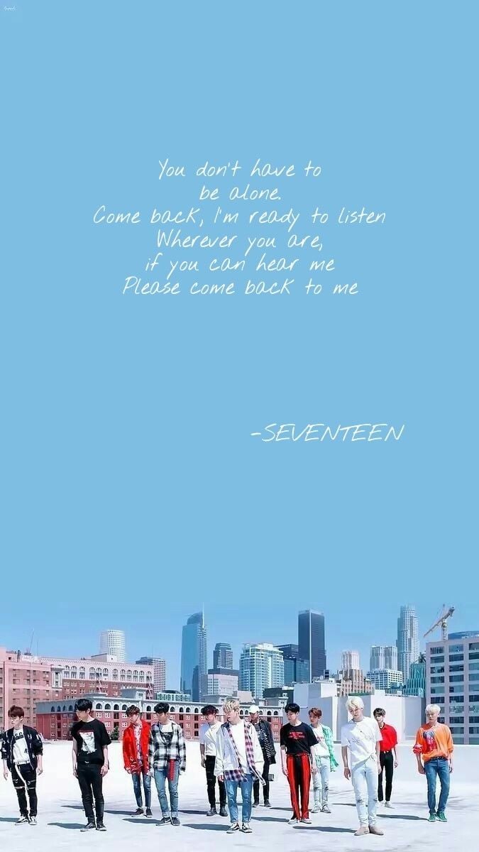 Download Seventeen Us Again Lyrics Wallpaper