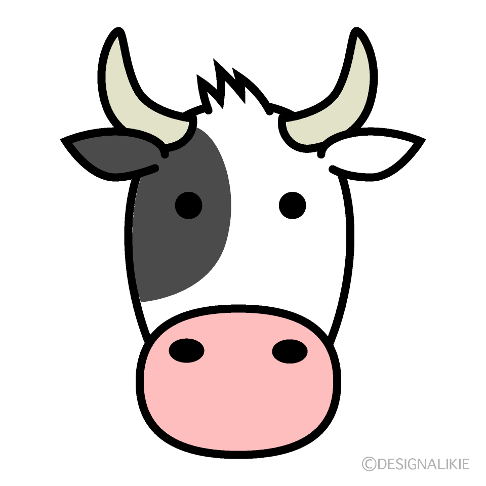Simple Cow Clip Art Free PNG Image｜Illustoon