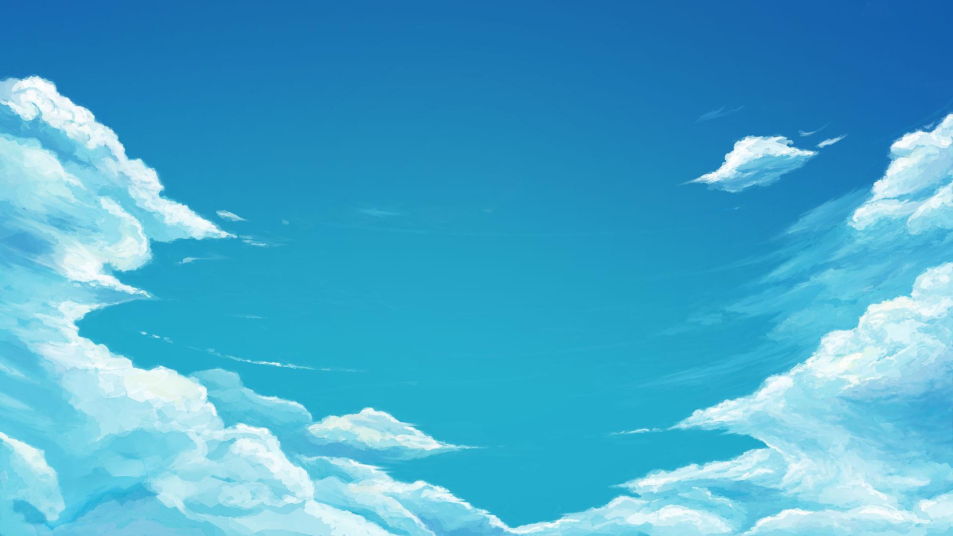 Blue skies wallpaper