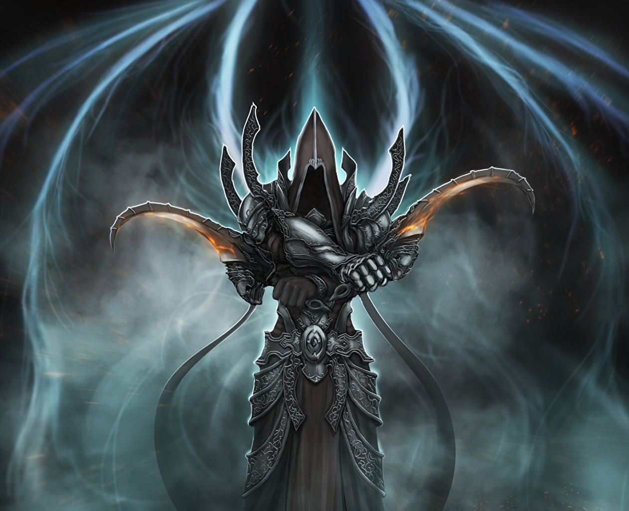 Wallpaper Diablo III Armor Demons Warriors malthael Reaper of Souls