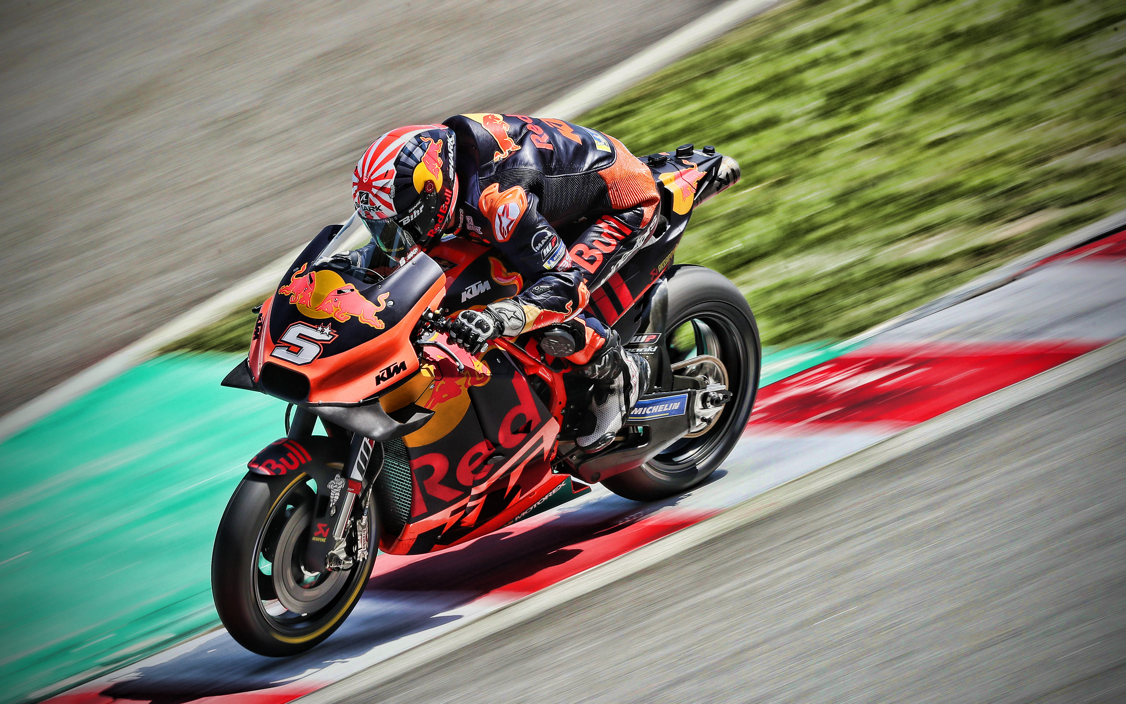 Download wallpaper Johann Zarco, 4k, MotoGP, 2019 bikes, KTM RC16, racing bikes, Red Bull KTM Factory Racing, MotoGP 2019, KTM, HDR for desktop with resolution 3840x2400. High Quality HD picture wallpaper