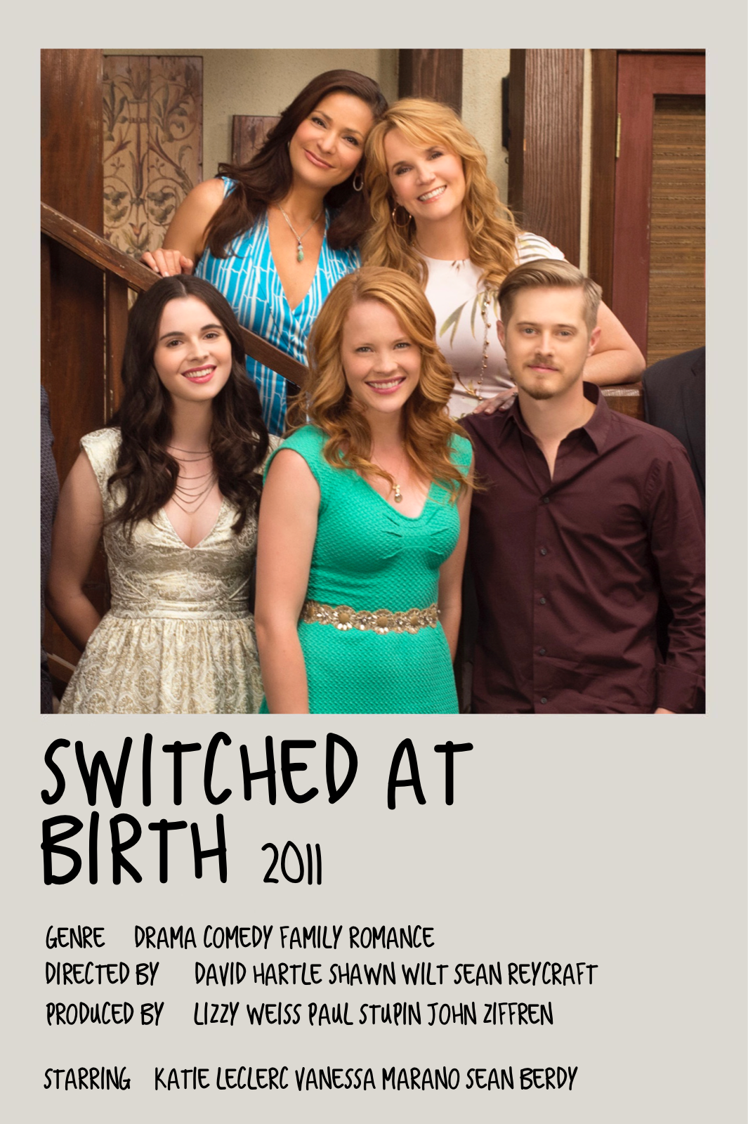 Switched At Birth Poster. Katie leclerc, Hollywood actresses, Switched