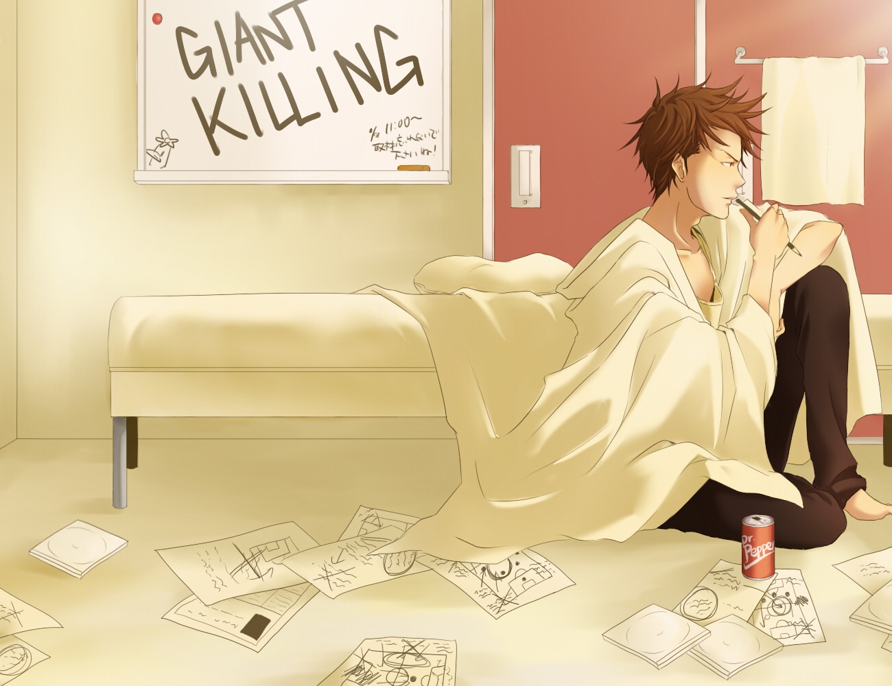 Wallpaper, Giant Killing, anime 1300x1000