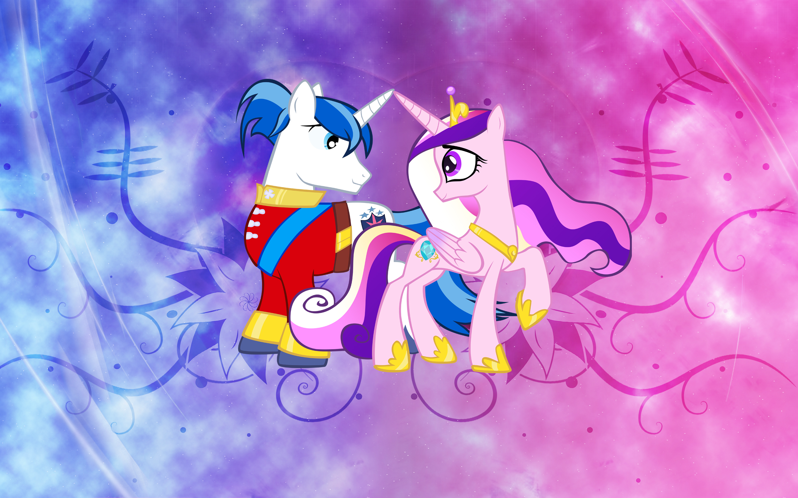 Shining And Cadence Wallpaper By Arcticjuniper, Epic Panda17 And Saeiter. My Little Wallpaper Are Magic