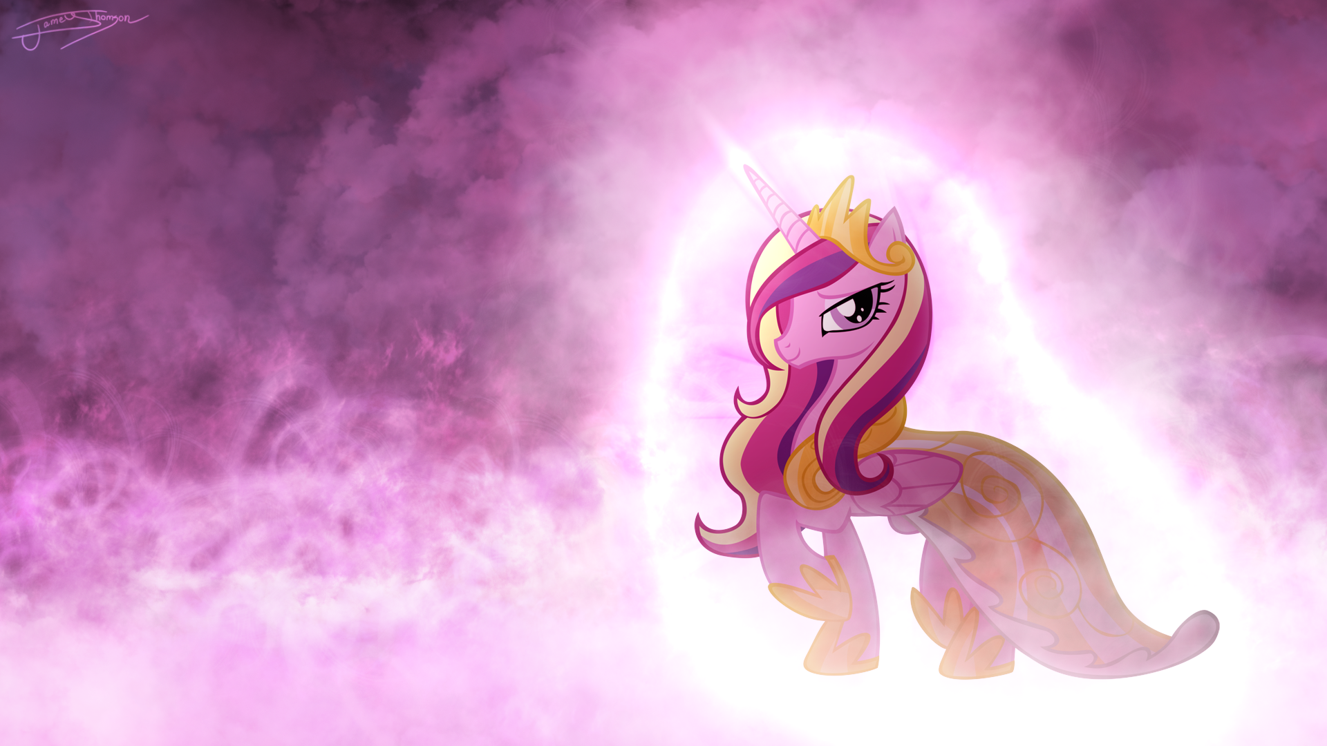 Princess Cadence Clouds by Jamey4. My Little Pony wallpaper. My Little Wallpaper are Magic