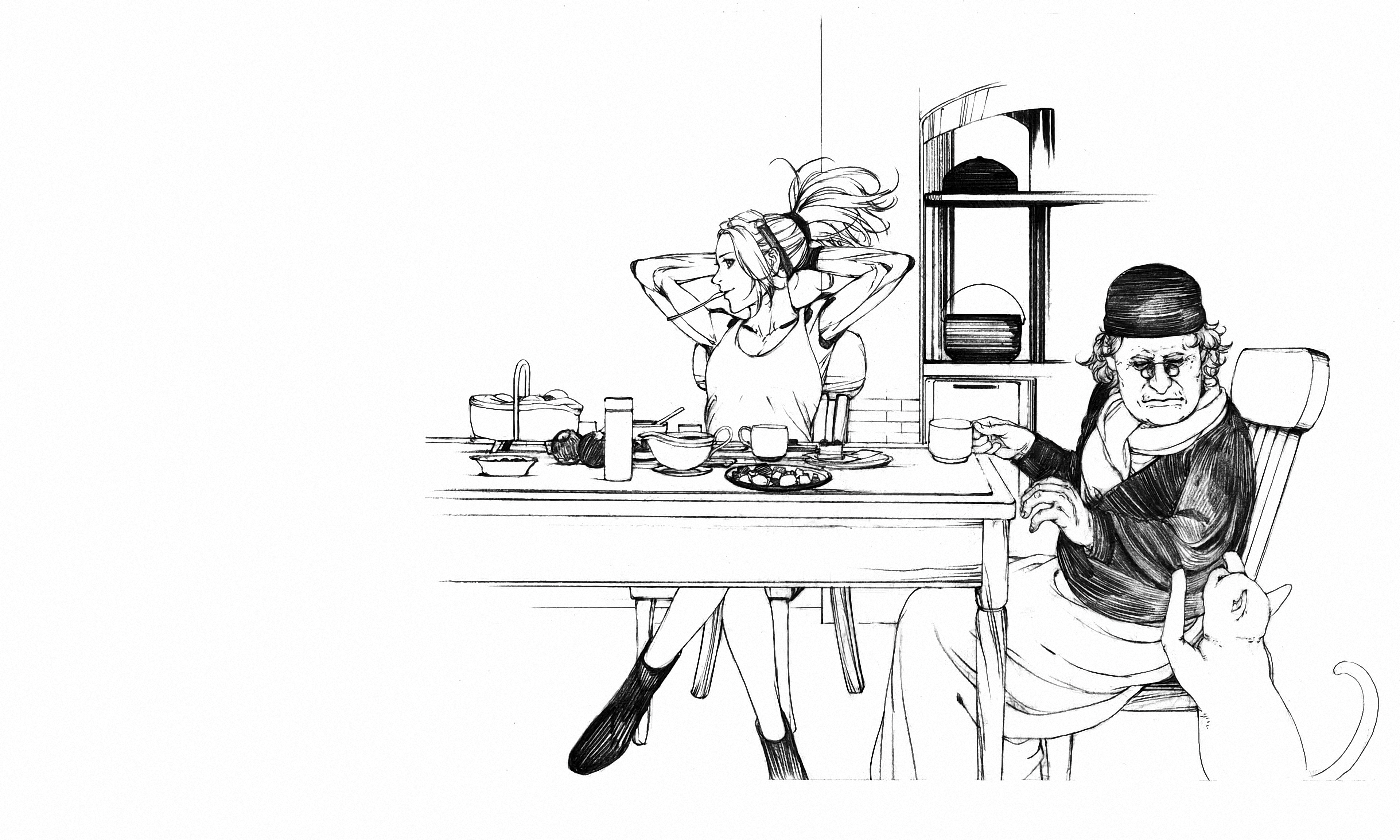 Wallpaper, LEVIUS, manga, artwork, steampunk, anime, Netflix TV Series, combat 3840x2304