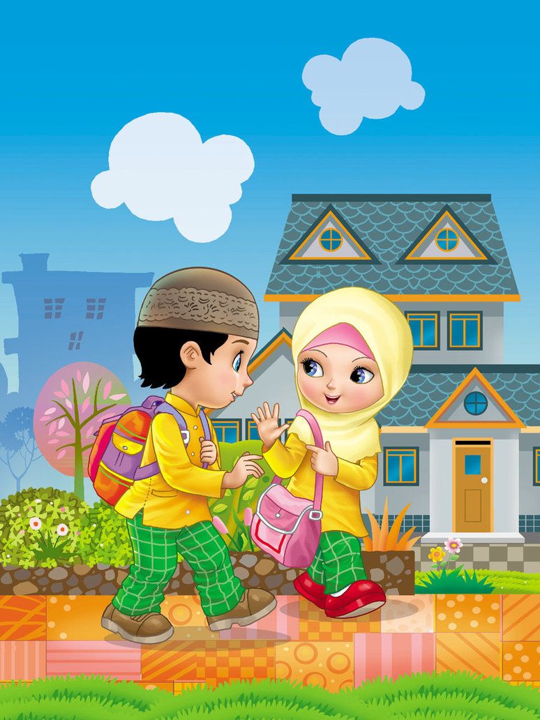children illustration. Children illustration, Islamic cartoon, Cute cartoon wallpaper