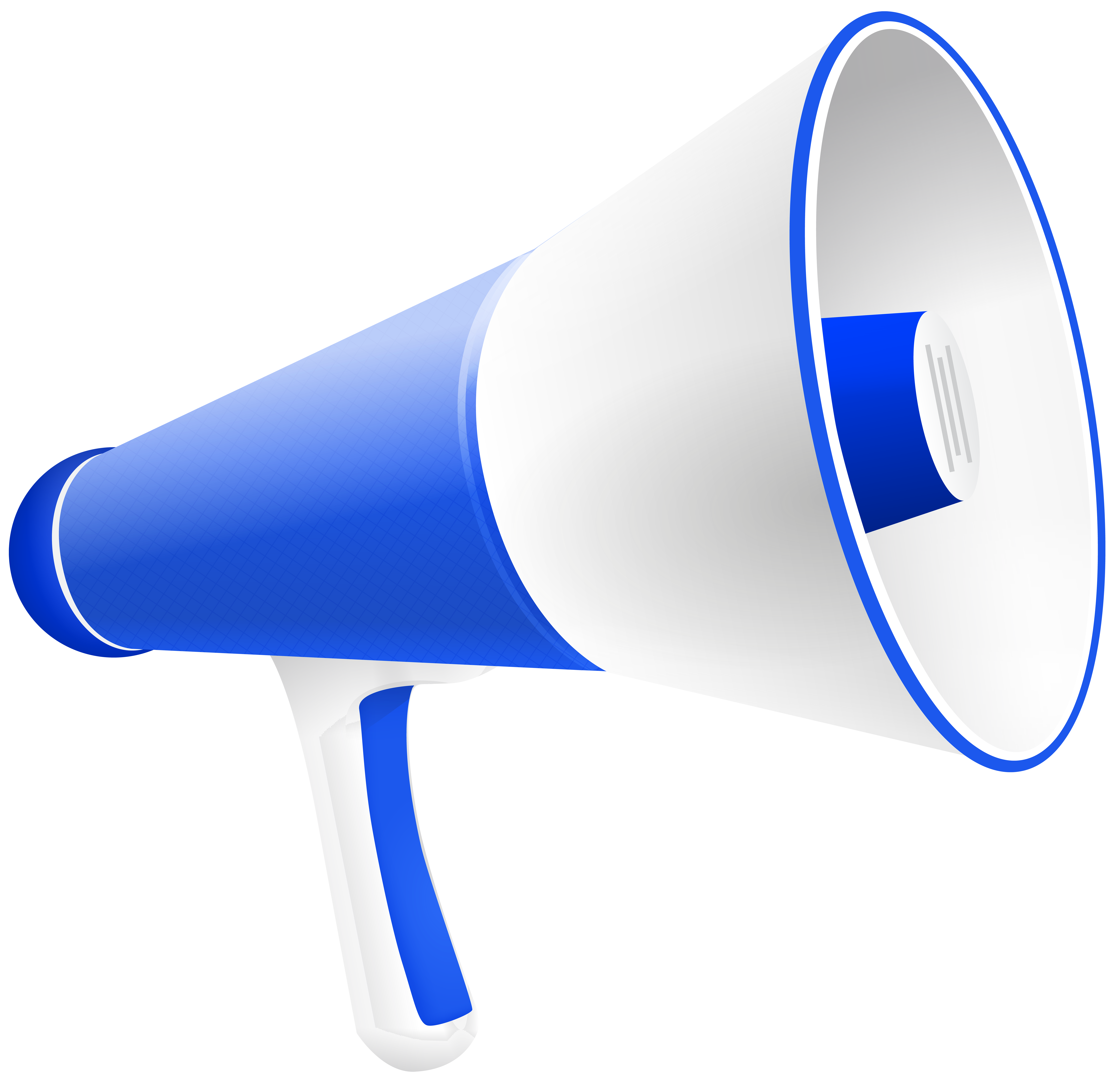 Blue Megaphone Speaker PNG Clipart​-Quality Image and Transparent PNG Free Clipart