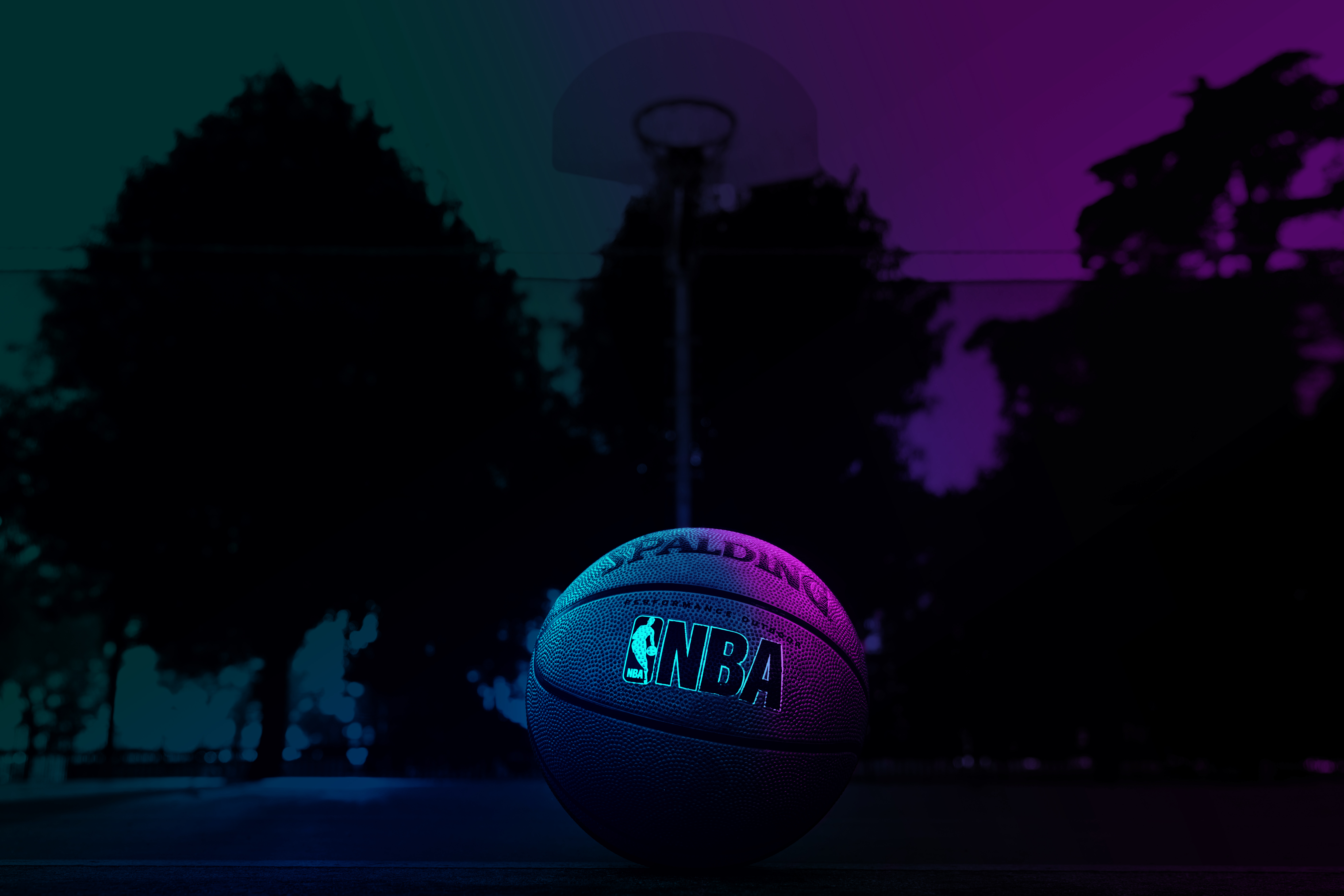 Wallpaper, NBA, basketball, sport, neon, pop art 7952x5304