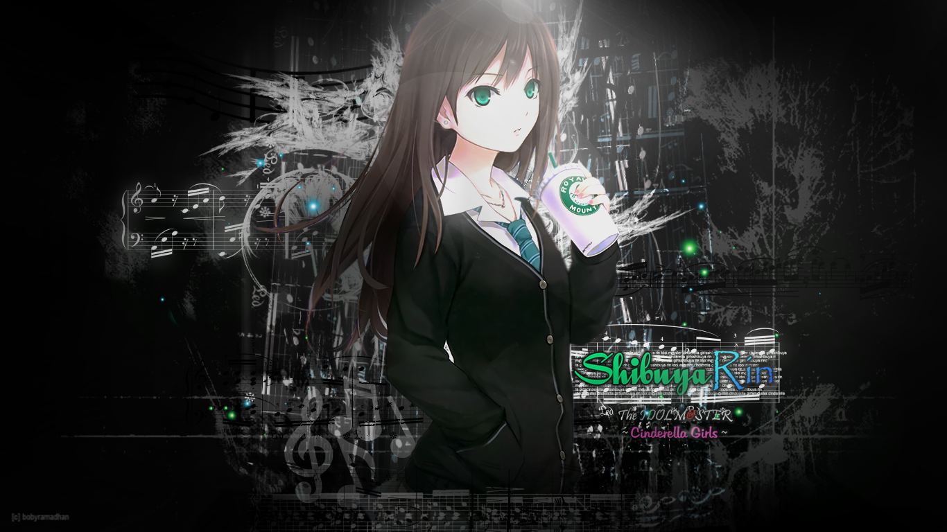 Wallpaper, Shibuya Rin, anime girls, THE email protected Cinderella Girls 1366x768