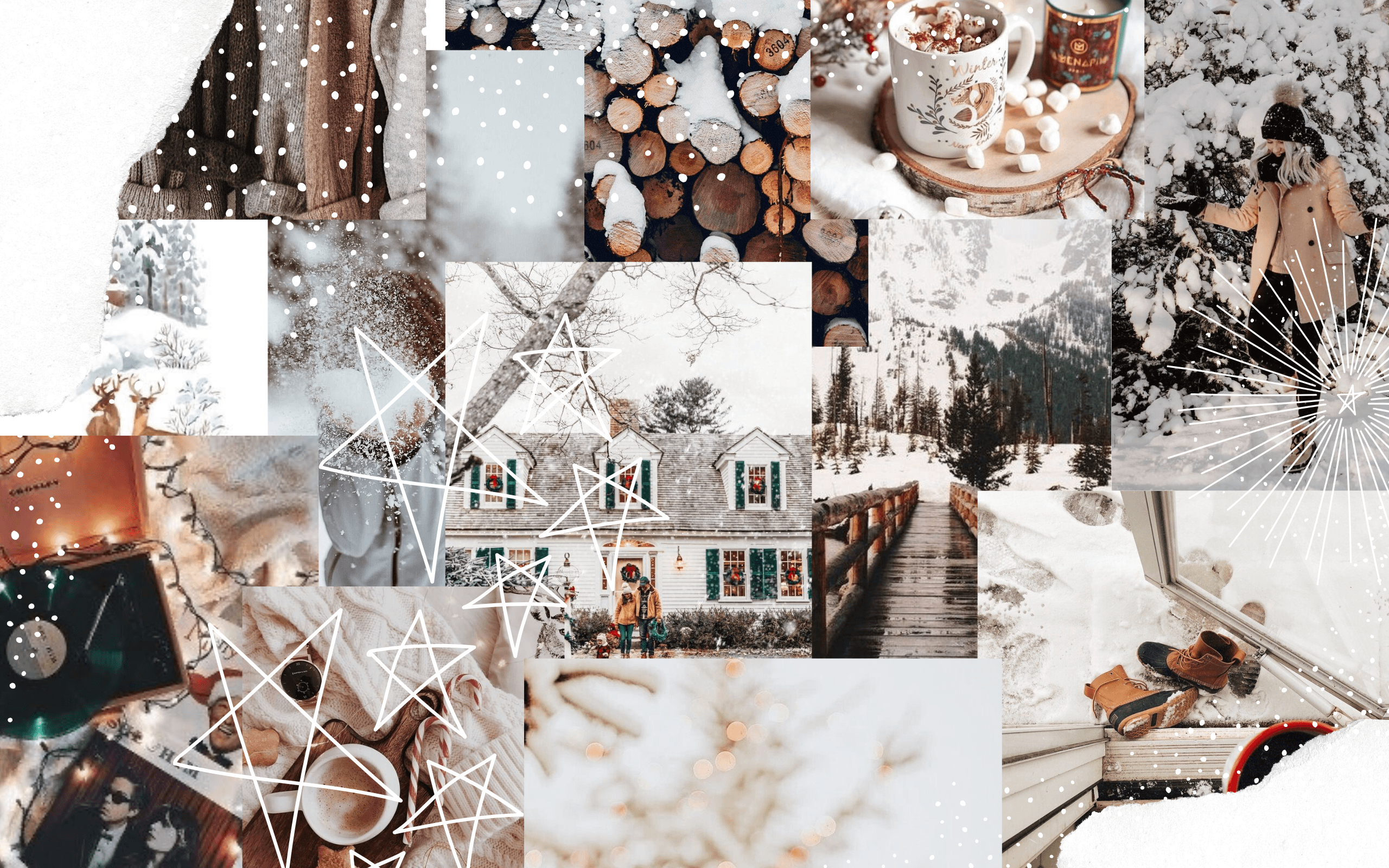 Winter Preppy Collage Wallpapers - Wallpaper Cave.