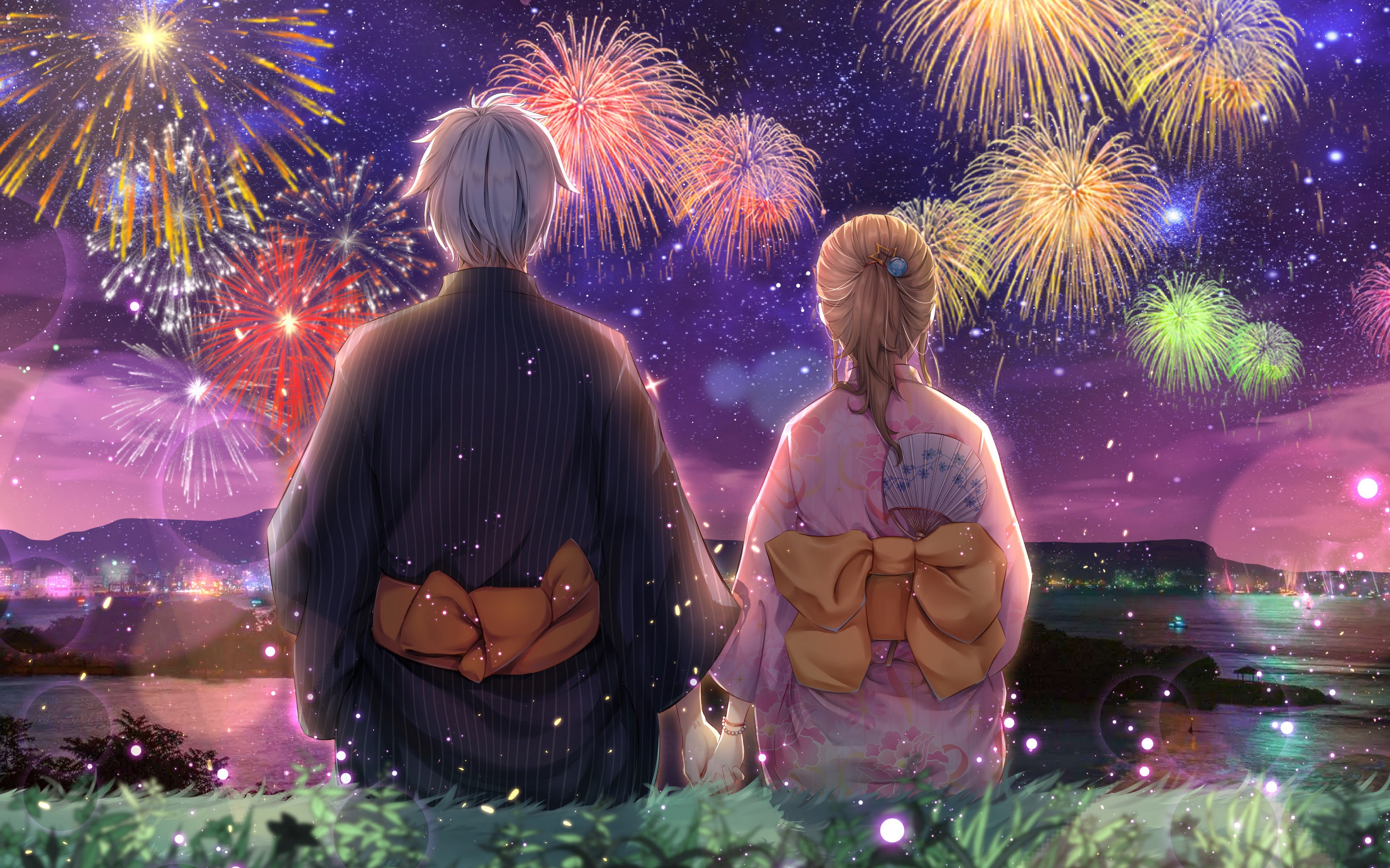 Free download New Year Fireworks New Year wallpaper 105 [1920x1080] for  your Desktop, Mobile & Tablet | Explore 28+ Anime Happy New Year 2020  Wallpapers | Happy New Year 2020 Pixel Art