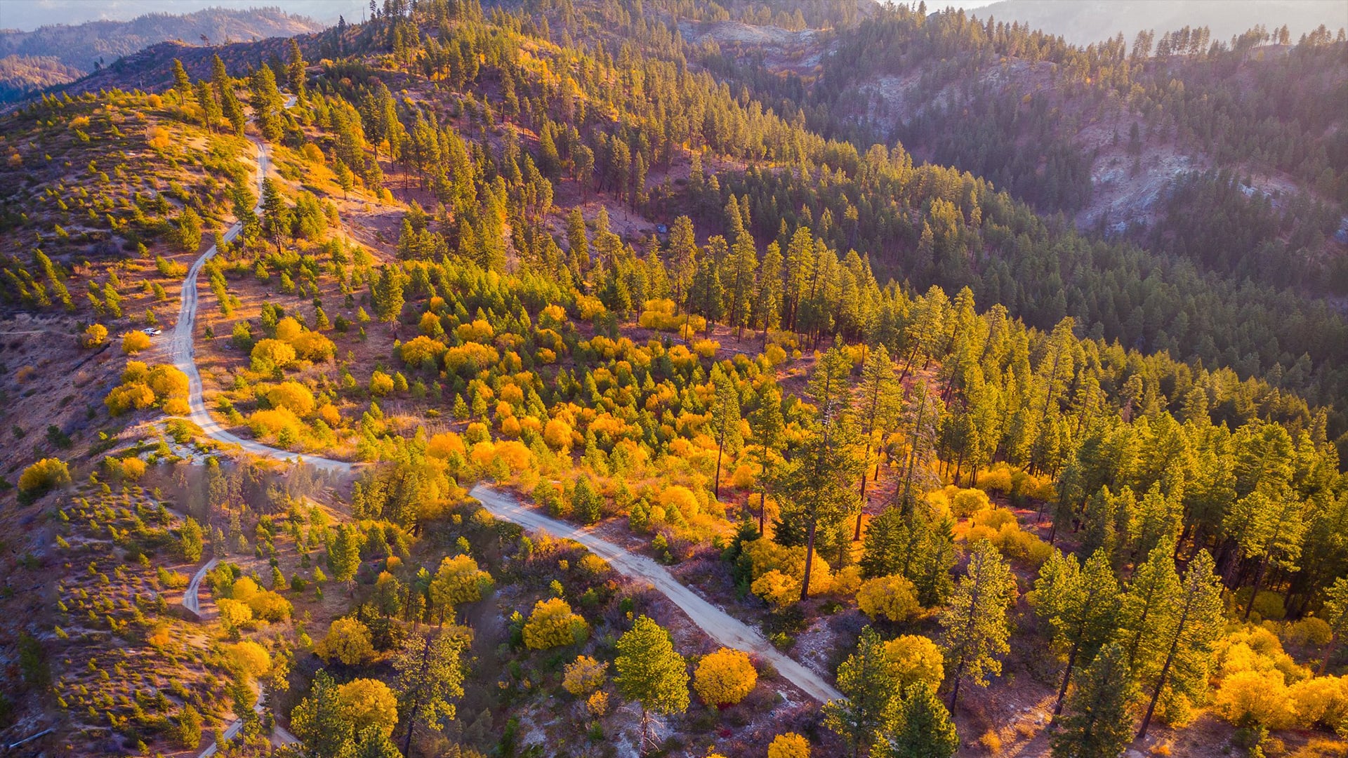 Mountain Home Road. Autumn Views from