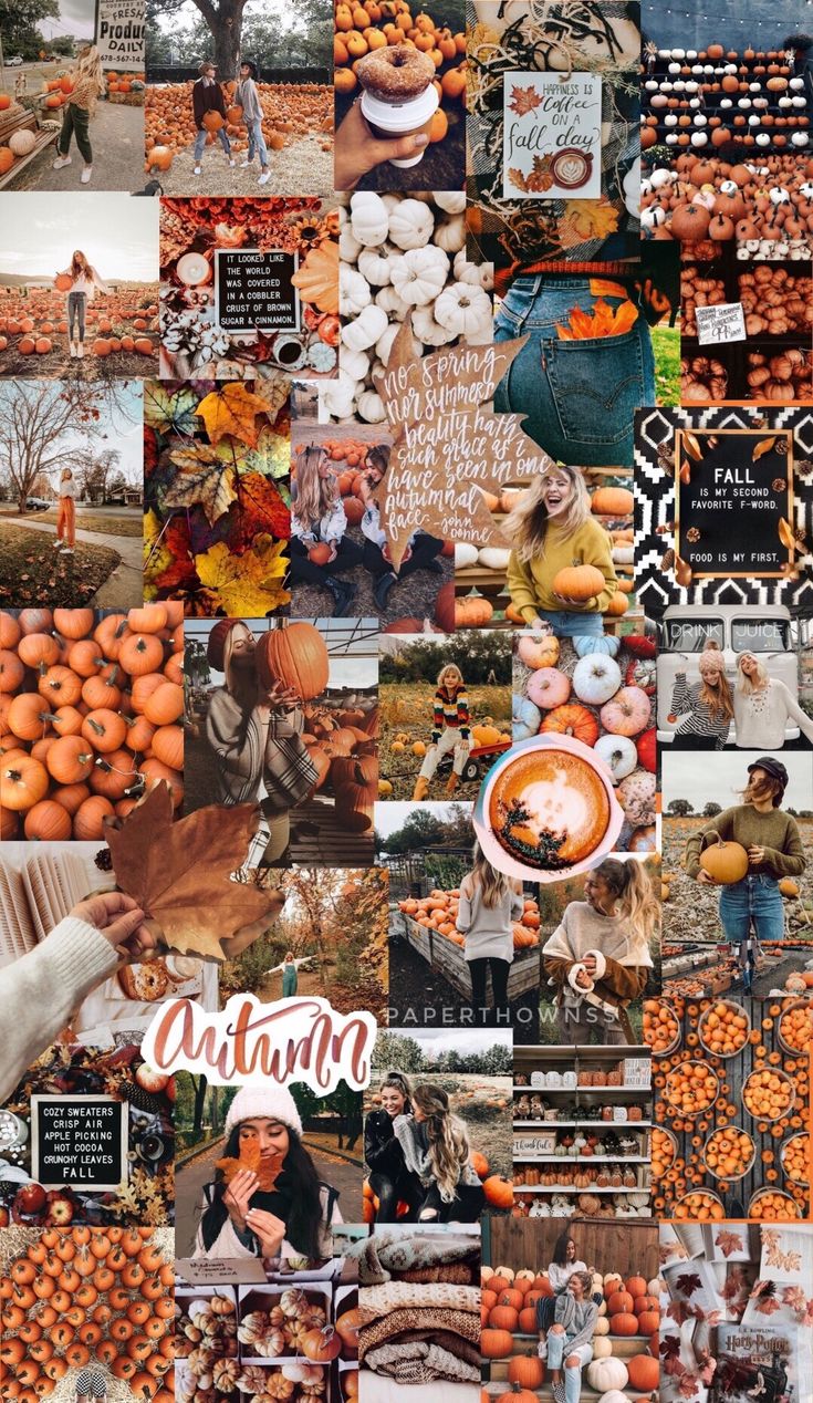 Autumn Collage Wallpaper. Fall Wallpaper, Wallpaper Iphone Christmas, Cute Fall Wallpaper