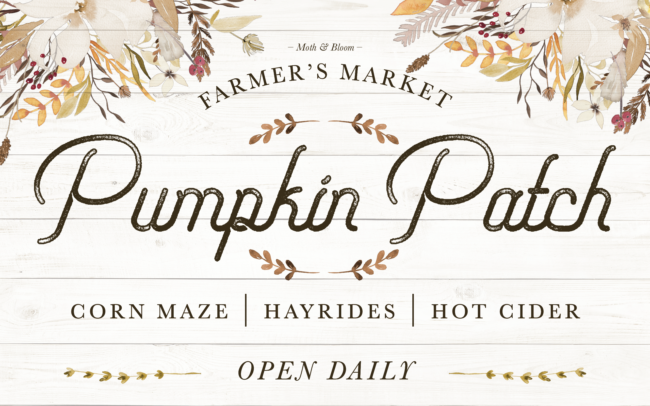farmer's market fall desktop wallpaper