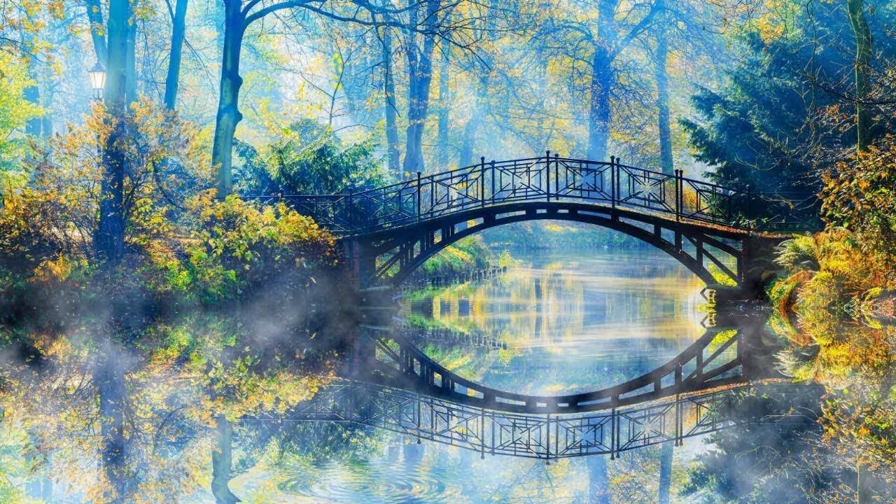 Peaceful Bridges Wallpaper