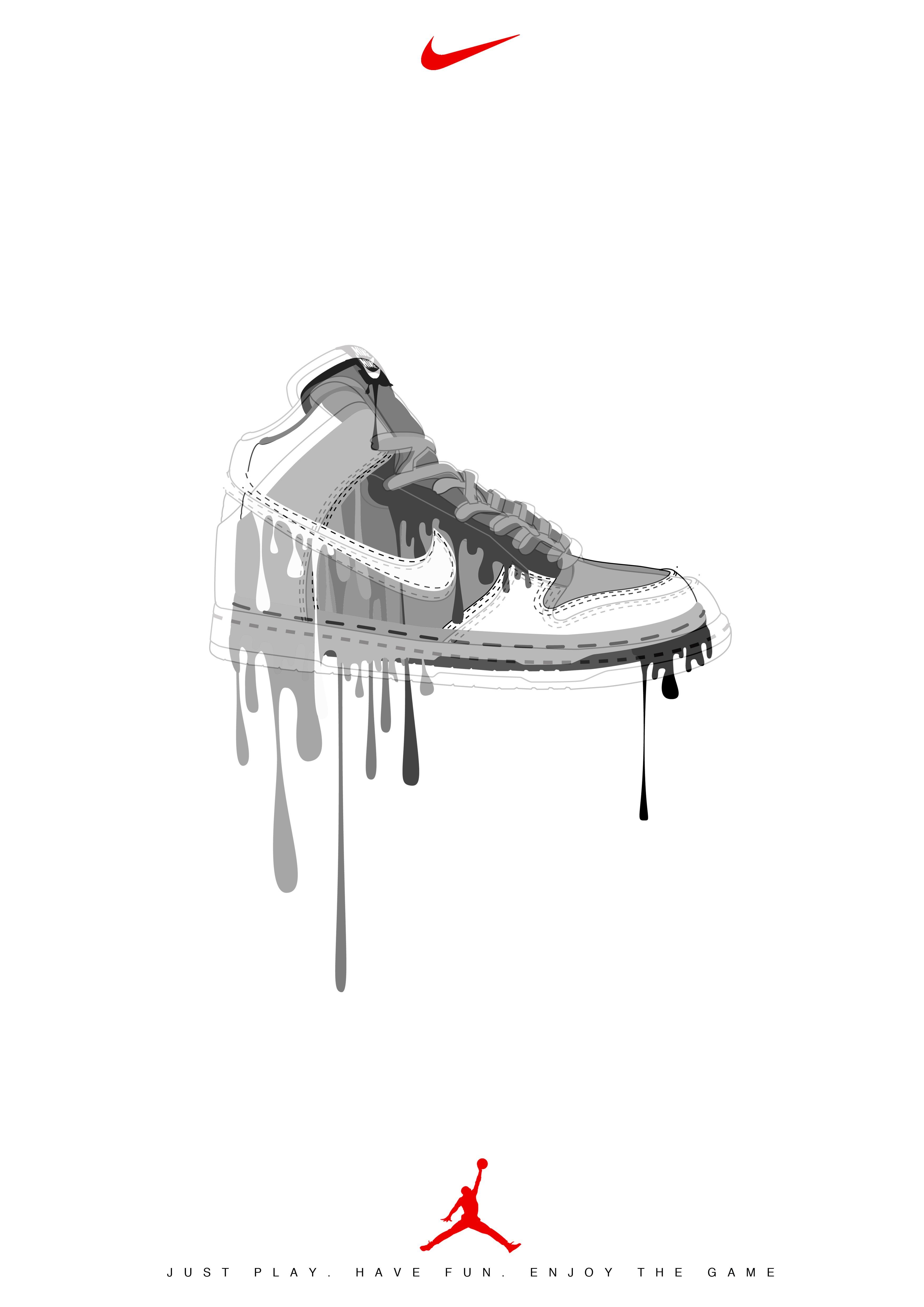 The Air Jordan by the artist KUDZ DEE, kudzd.wordpress.com/ #MichaelJordan #AirJordan #Bulls #Nike #USA #ArtJordan. Nike art, Sneaker art, Shoes wallpaper