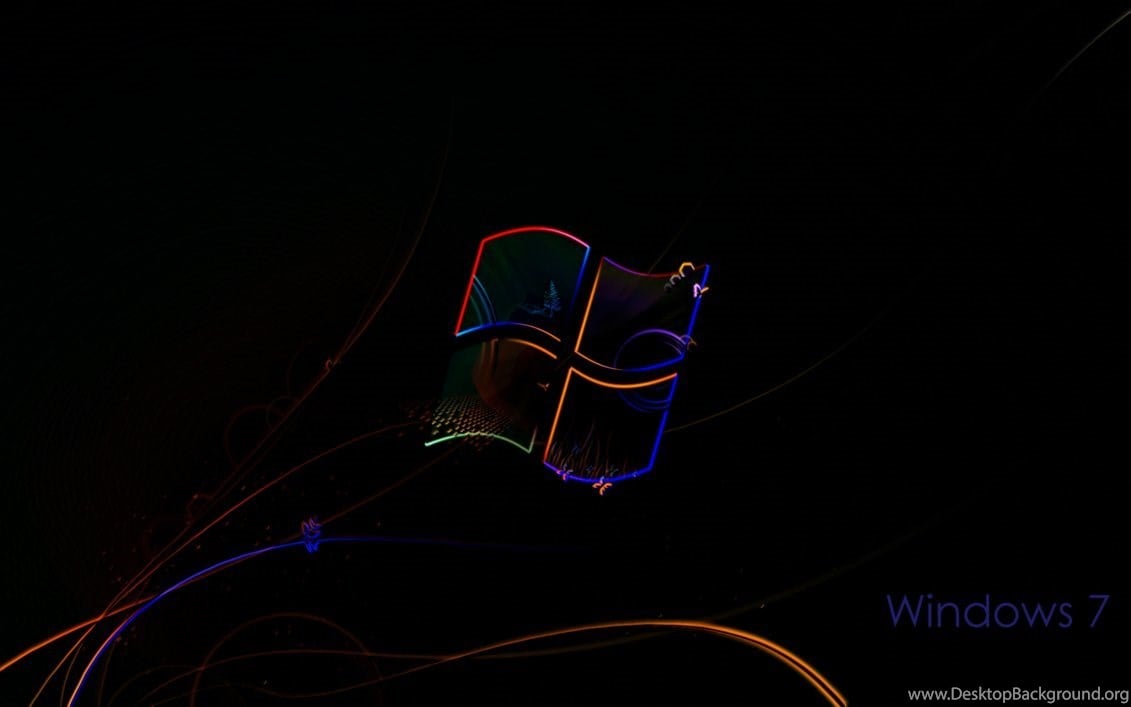 Windows 7 Neon Wallpaper By RedSparkZ Desktop Background