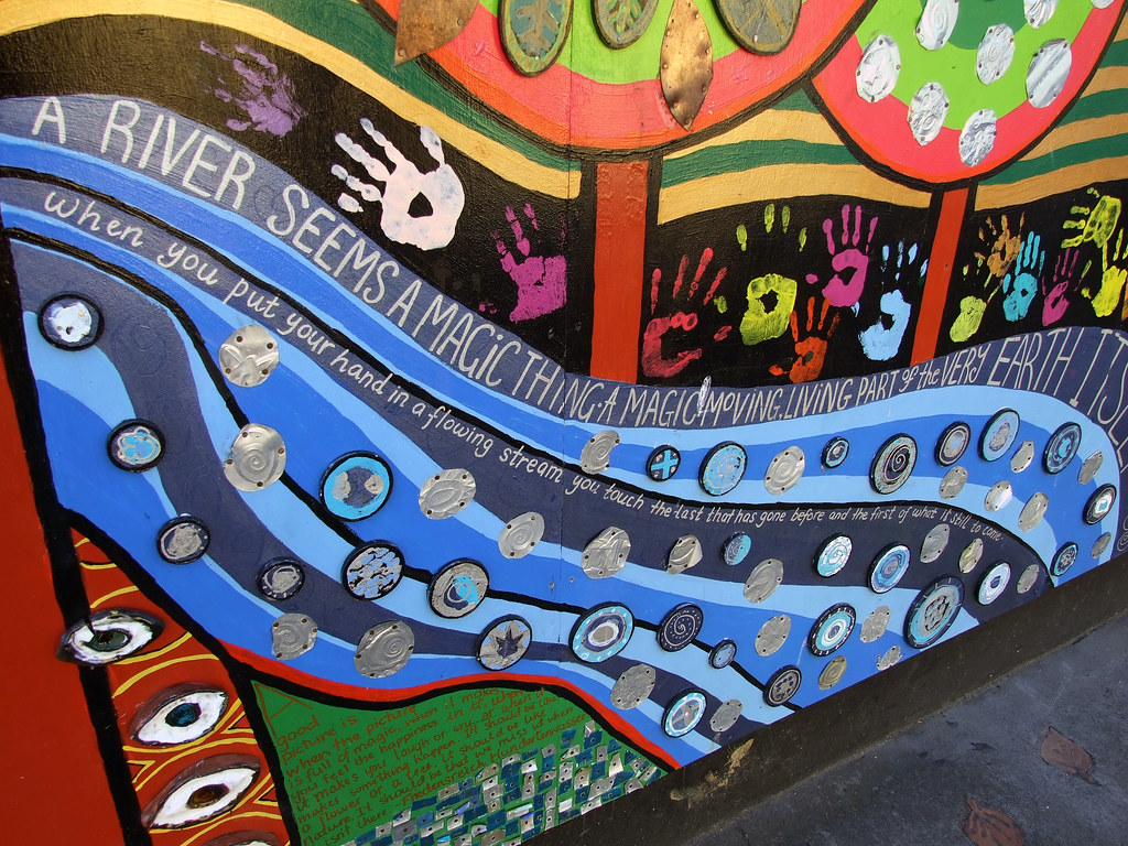 Friedensreich Hundertwasser Mural. Kawakawa, New Zealand