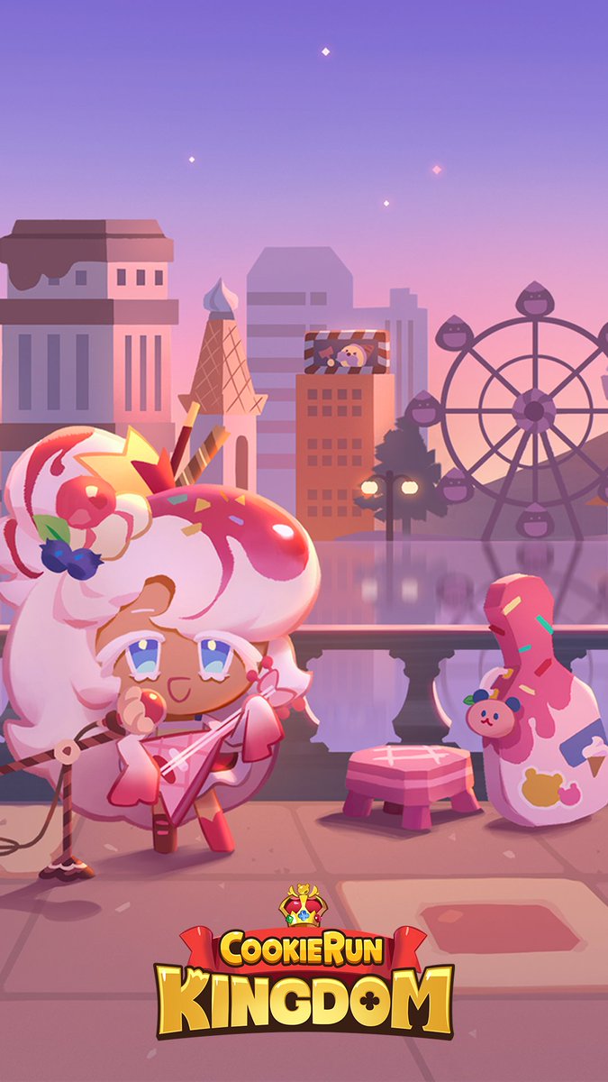 Cookie Run: Kingdom out these cute wallpaper of the Cookie Kingdom's rising star, Parfait Cookie !