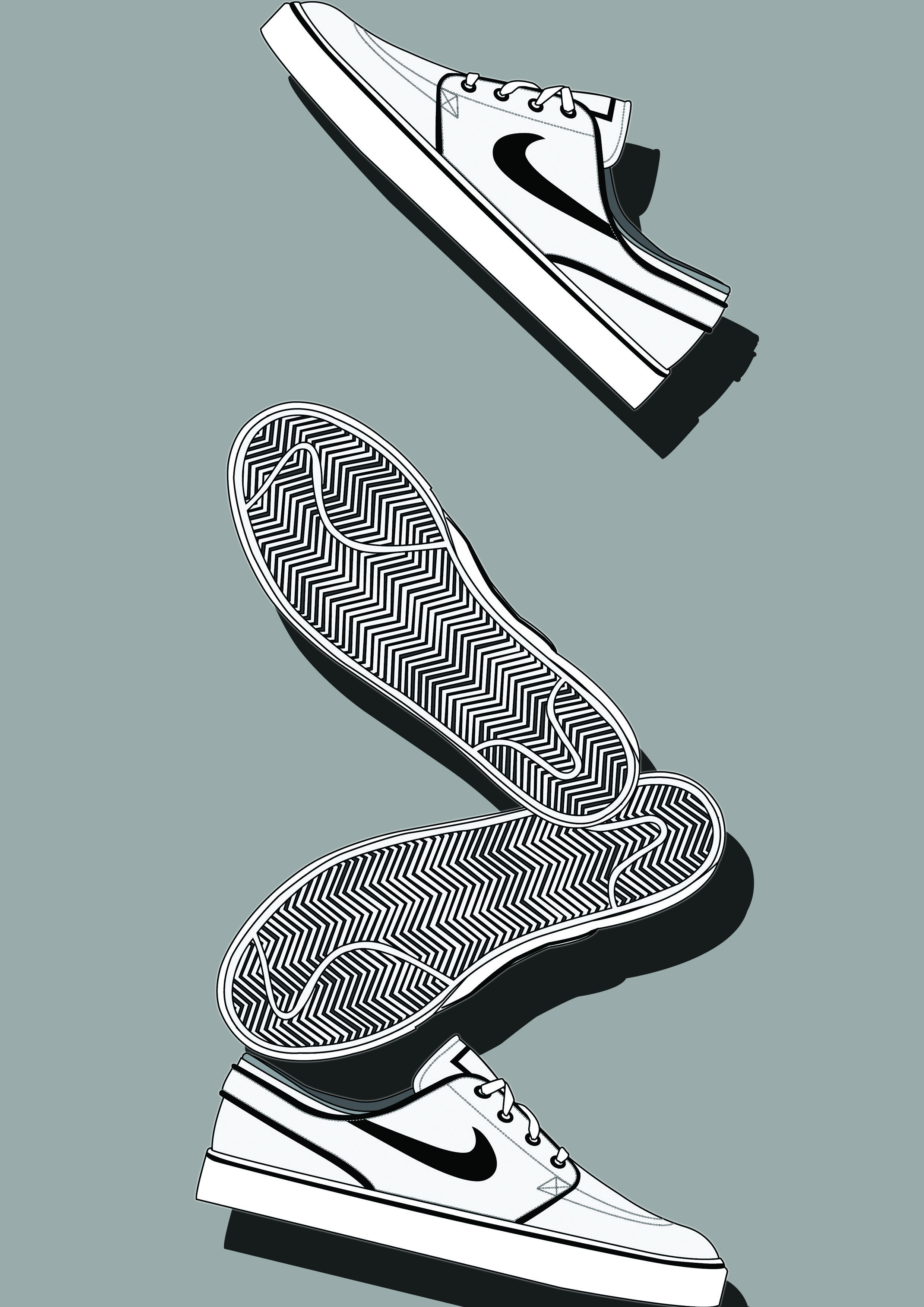 Nike SB Zoom Stefan Janoski Vector Graphics ©KarenChan. Ideias para desenho, Papel de parede para telefone, Moveis usados