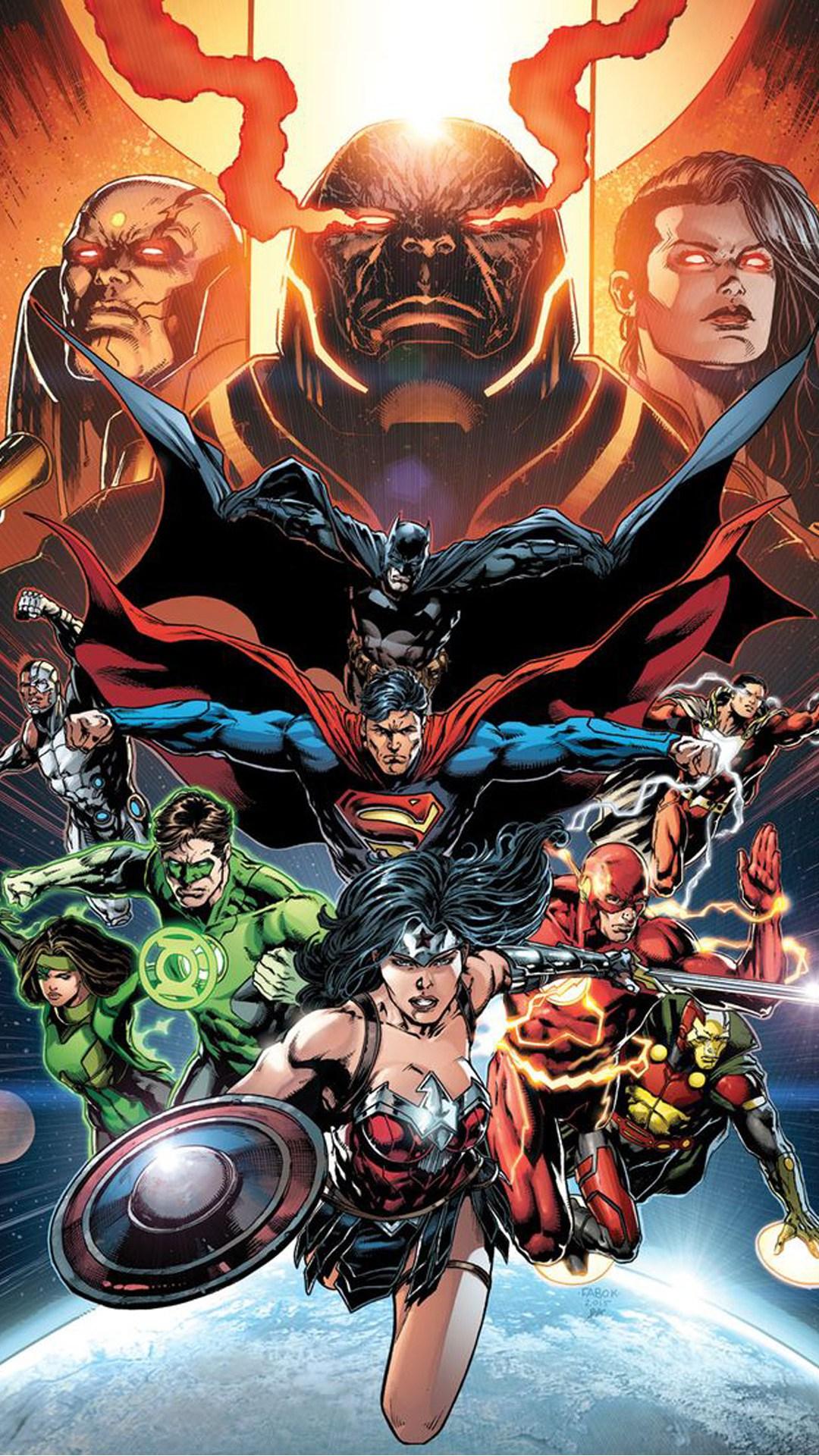 Justice League Comic Wallpaper iPhone