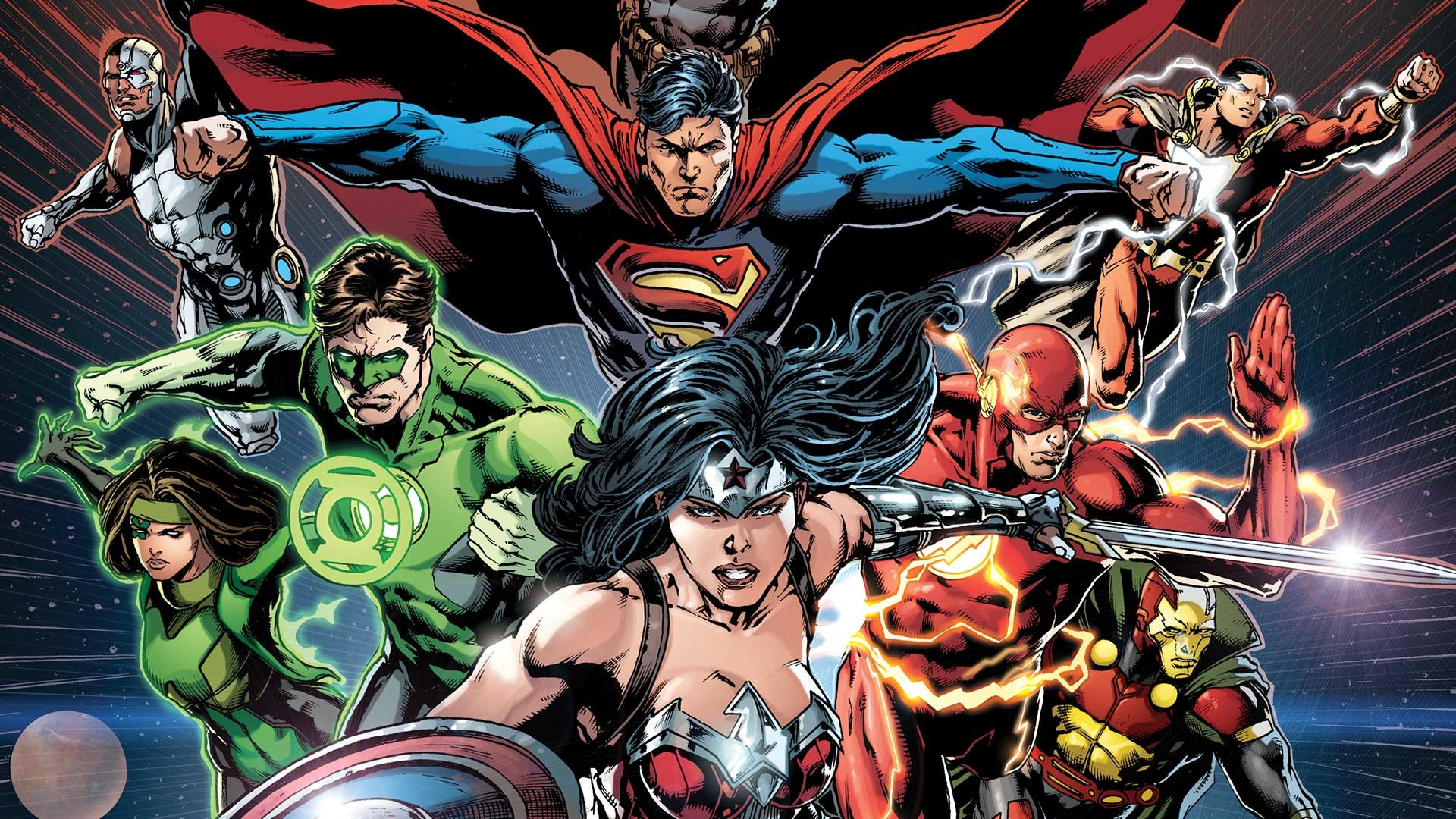 Justice League Wonder Woman Superman Green Lantern League Comic