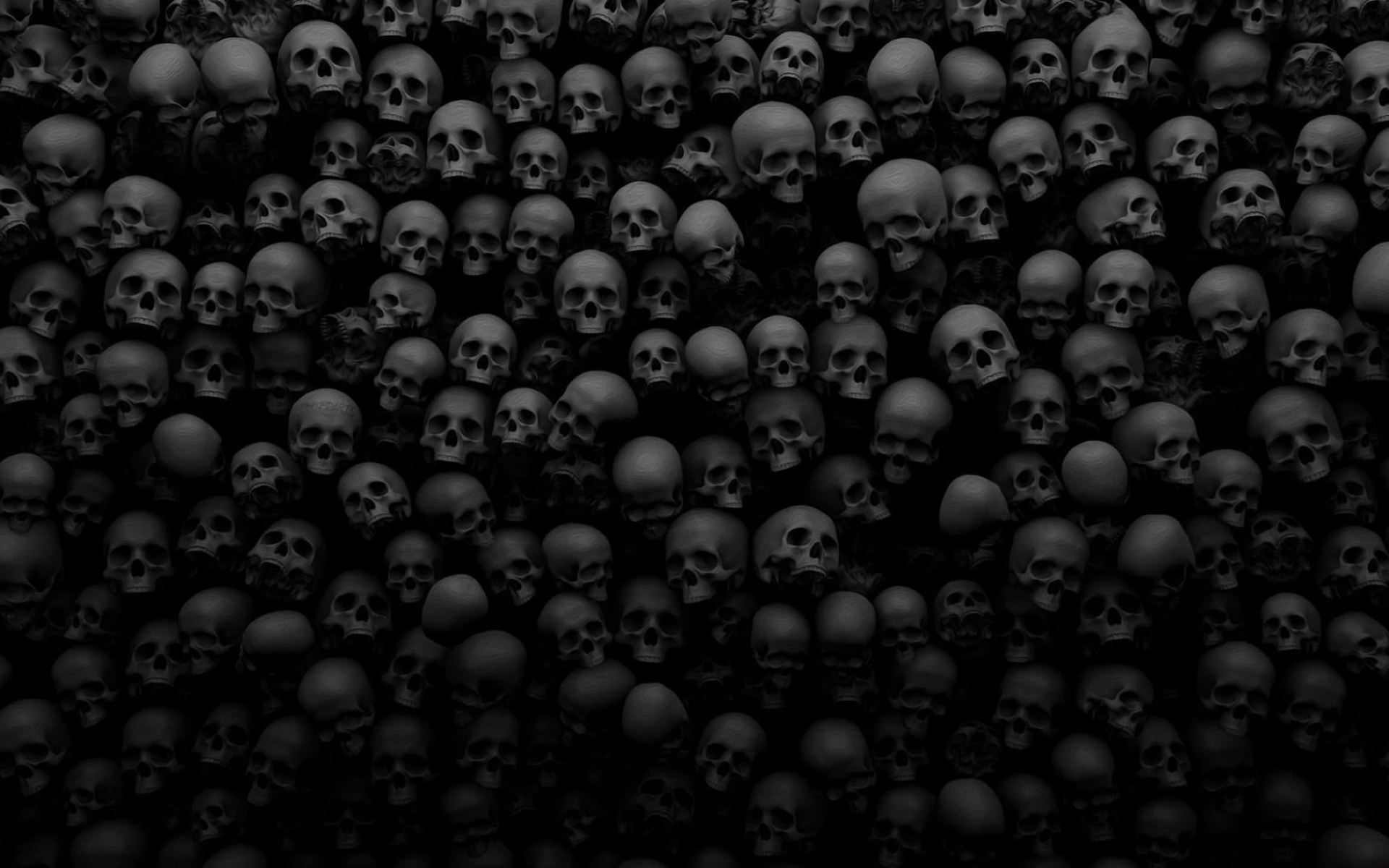Wallpaper skull, monochrome, dark, darkness, skull art, black and white • Wallpaper For You HD Wallpaper For Desktop & Mobile