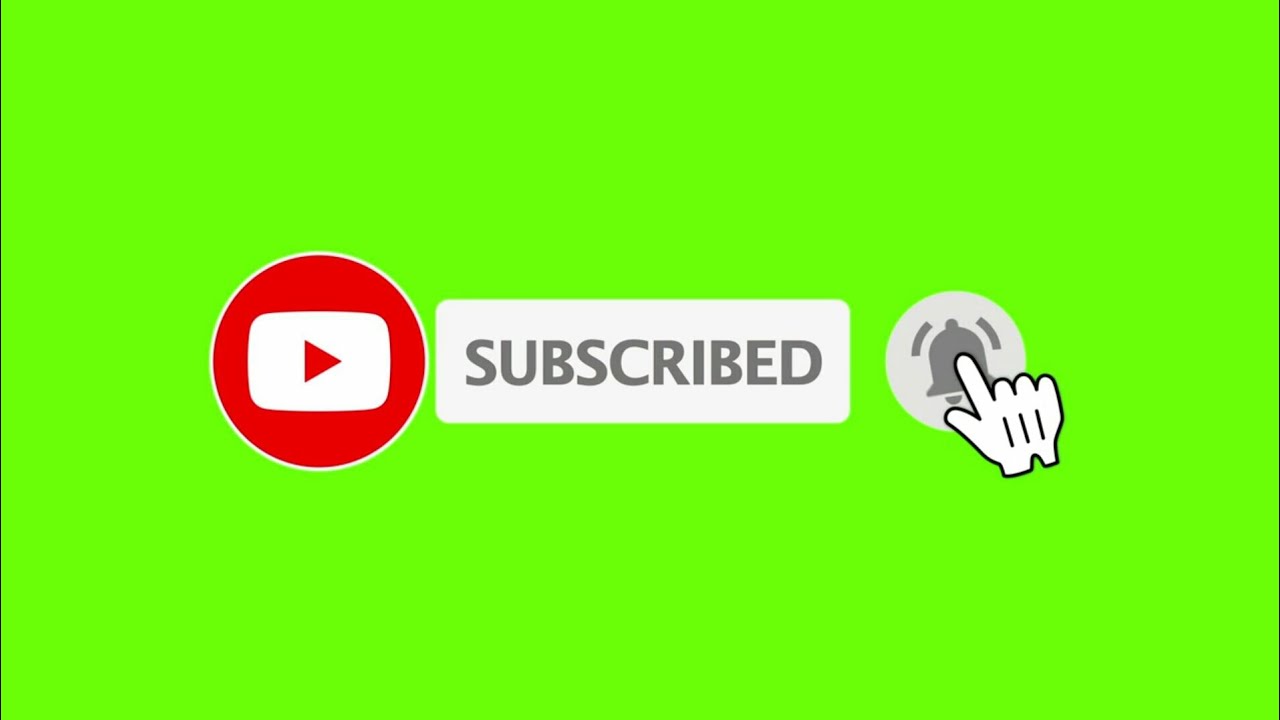 Green Screen Animated Subscribe Button.. by Technical roman. Intro youtube, Youtube banner background, Youtube logo
