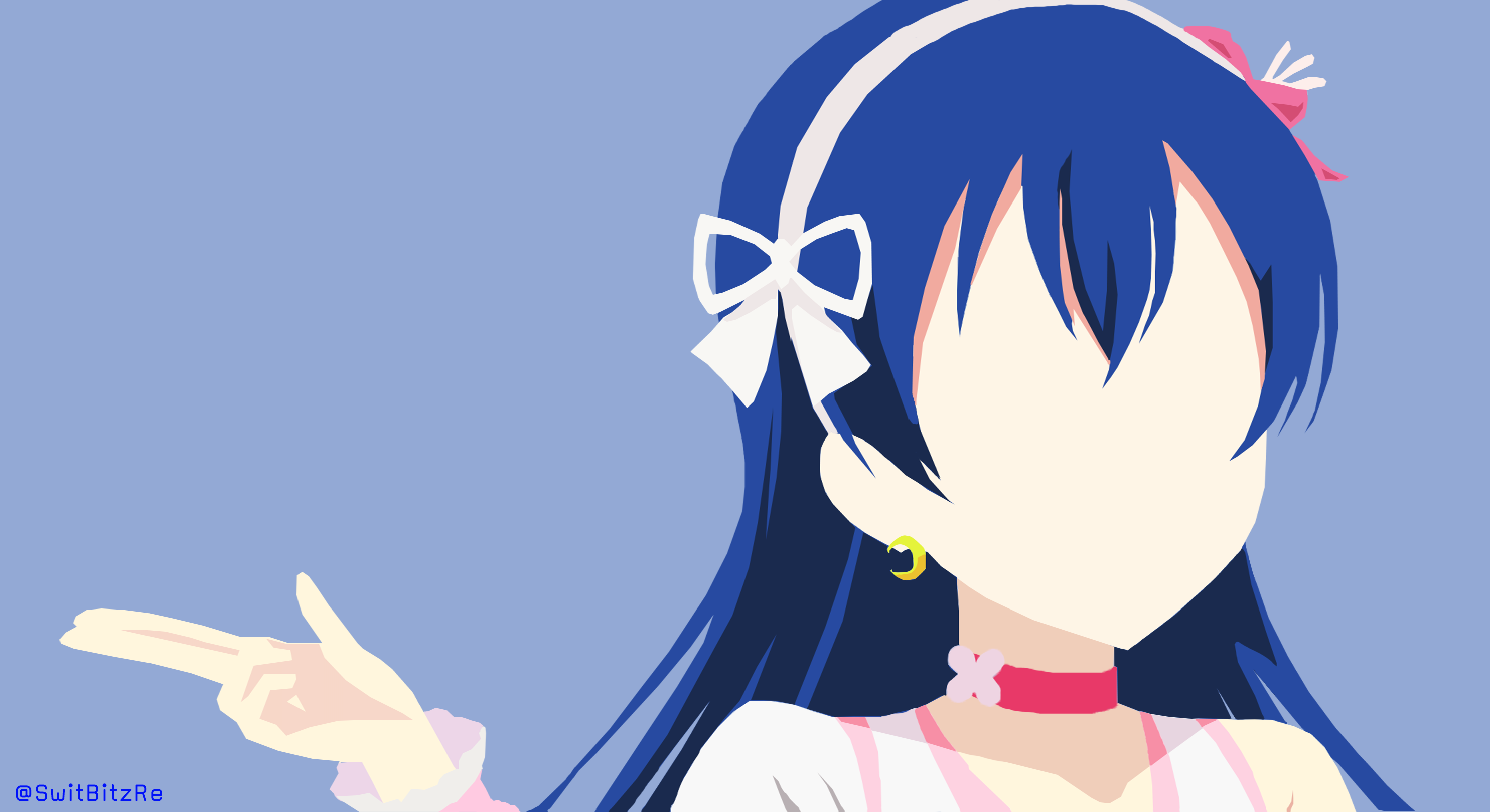Sonoda Umi Minimalist BokuHikari HD Wallpaper