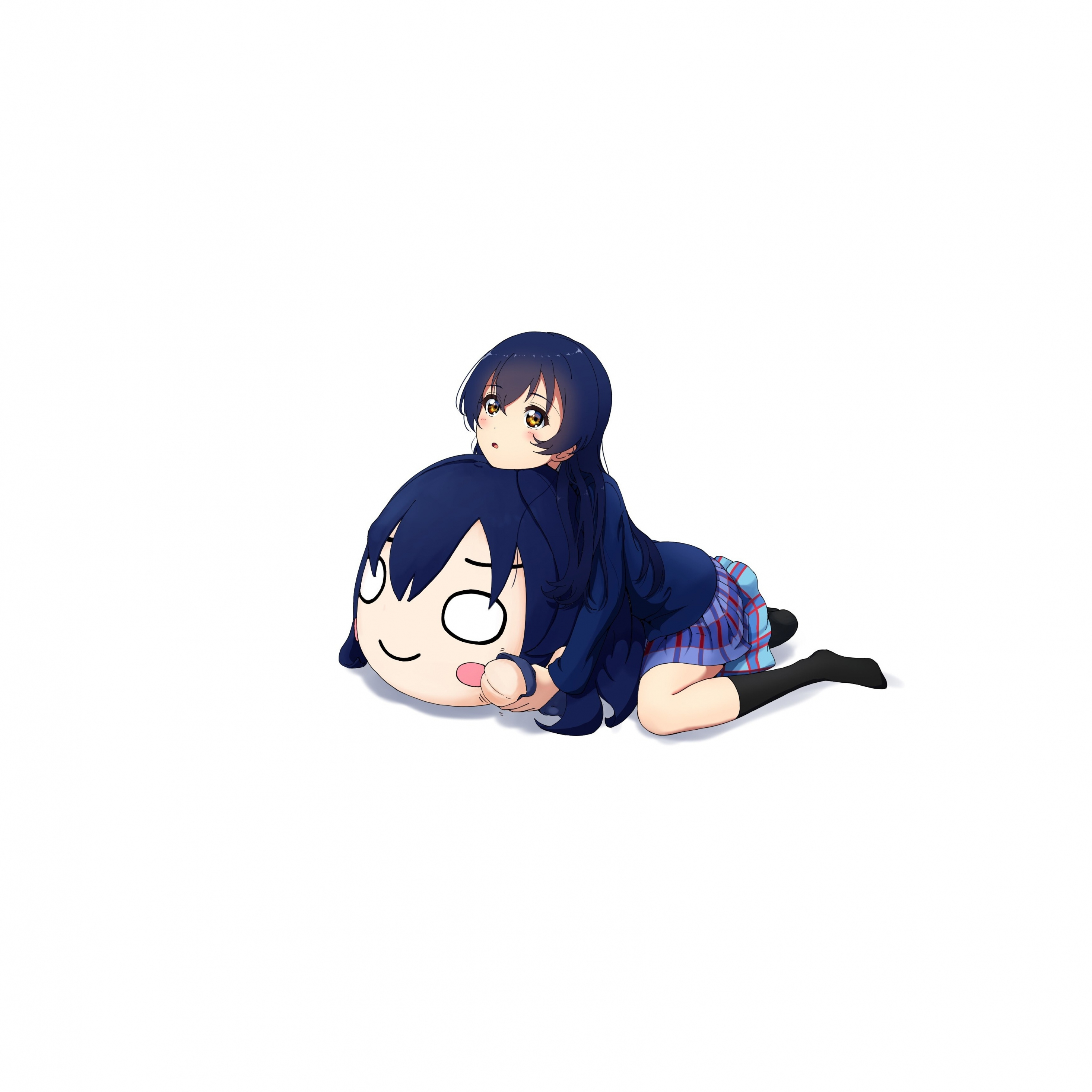 Download 2932x2932 wallpaper cute, sonoda umi, anime girl, ipad pro retina, 2932x2932 HD image, background, 16930