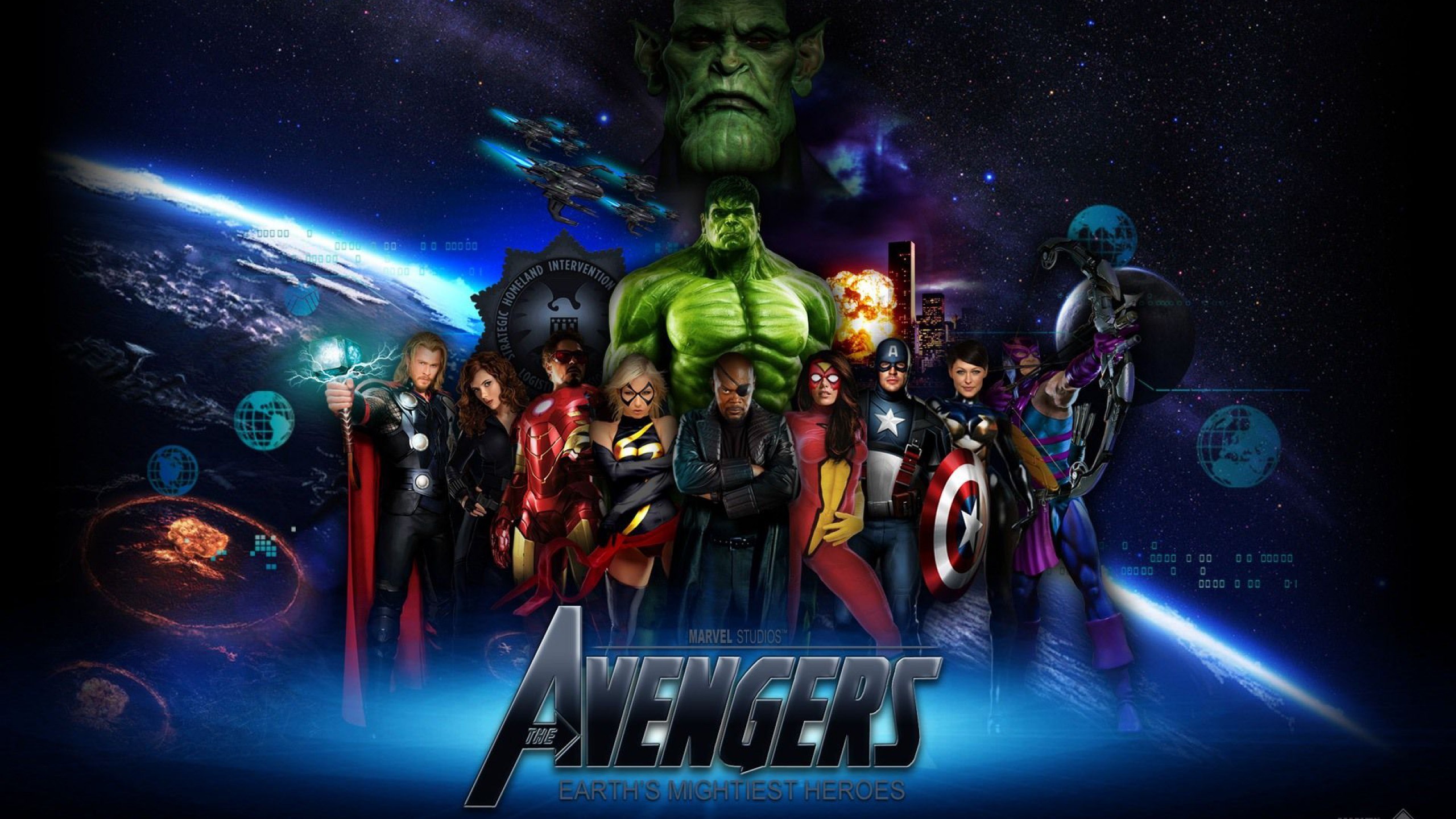 Marvel Avengers Team Super Heroes Background HD Wallpaper