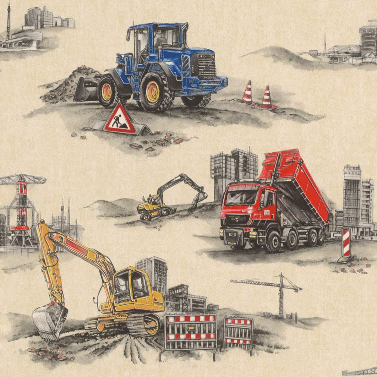Rasch Construction Wallpaper
