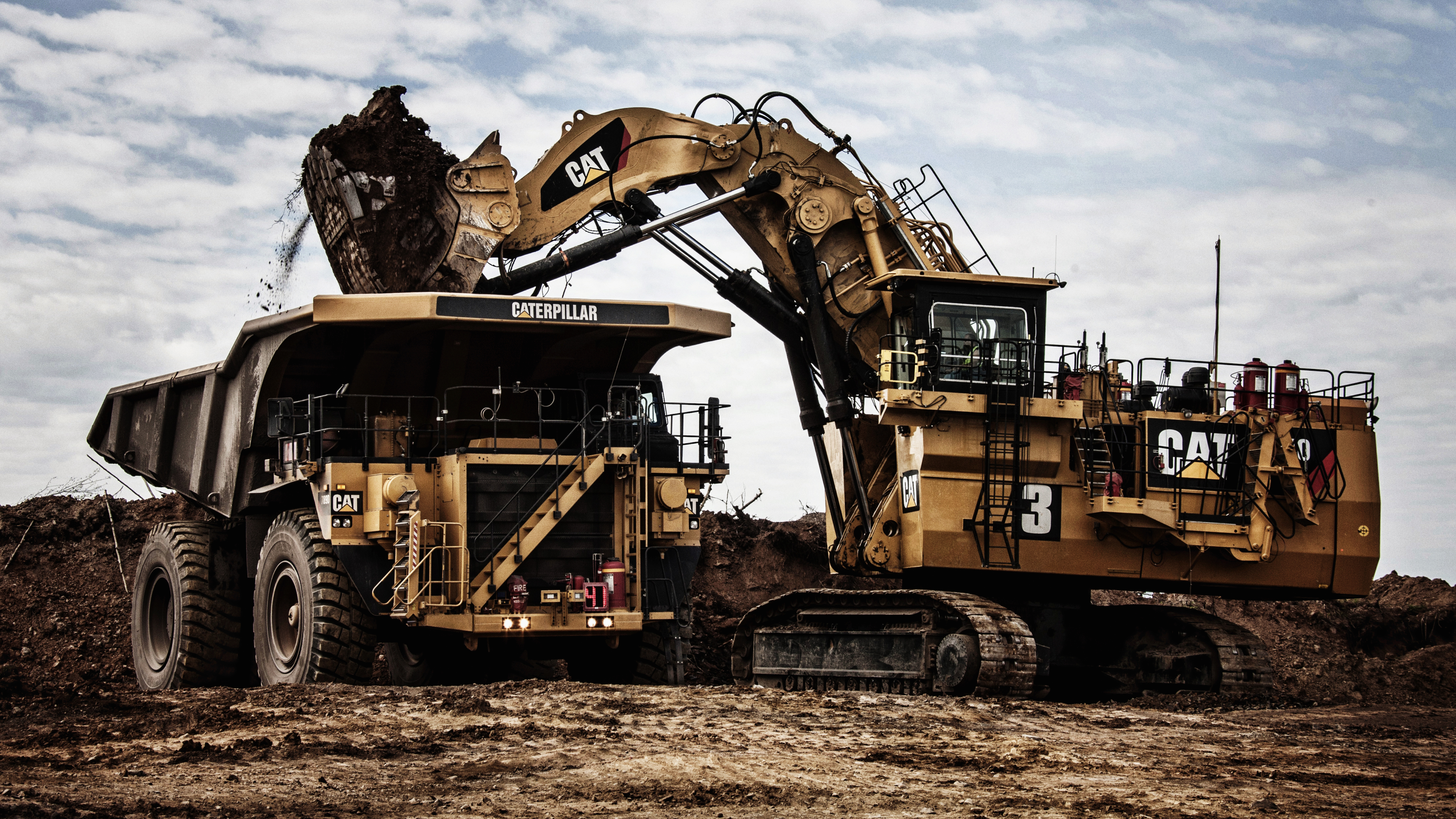 excavator HD wallpaper, background