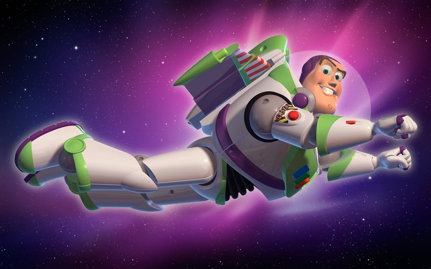 Buzz Lightyear Flying In Space Wallpaper 1440×900. Buzz lightyear, Lightyears, Wallpaper