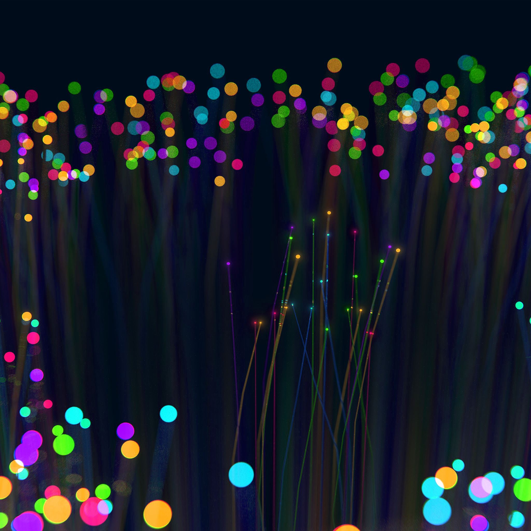 Light Art Dark Rainbow Color Bokeh