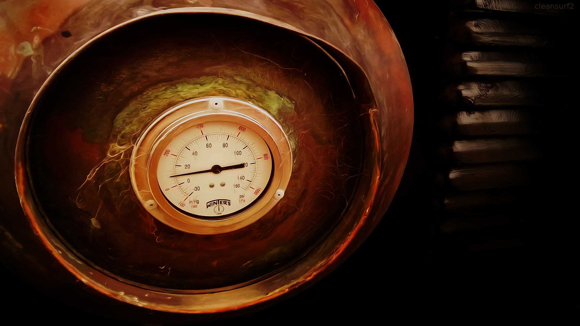 Wallpaper, old, orange, abstract, black, color, colour, ART, yellow, metal, mechanical, background, widescreen, hd, hq, gauge, HDR, steampunk, highres, 16x9, 1080p, wallpaper1920x1080, hidefwallpaper 1920x1080