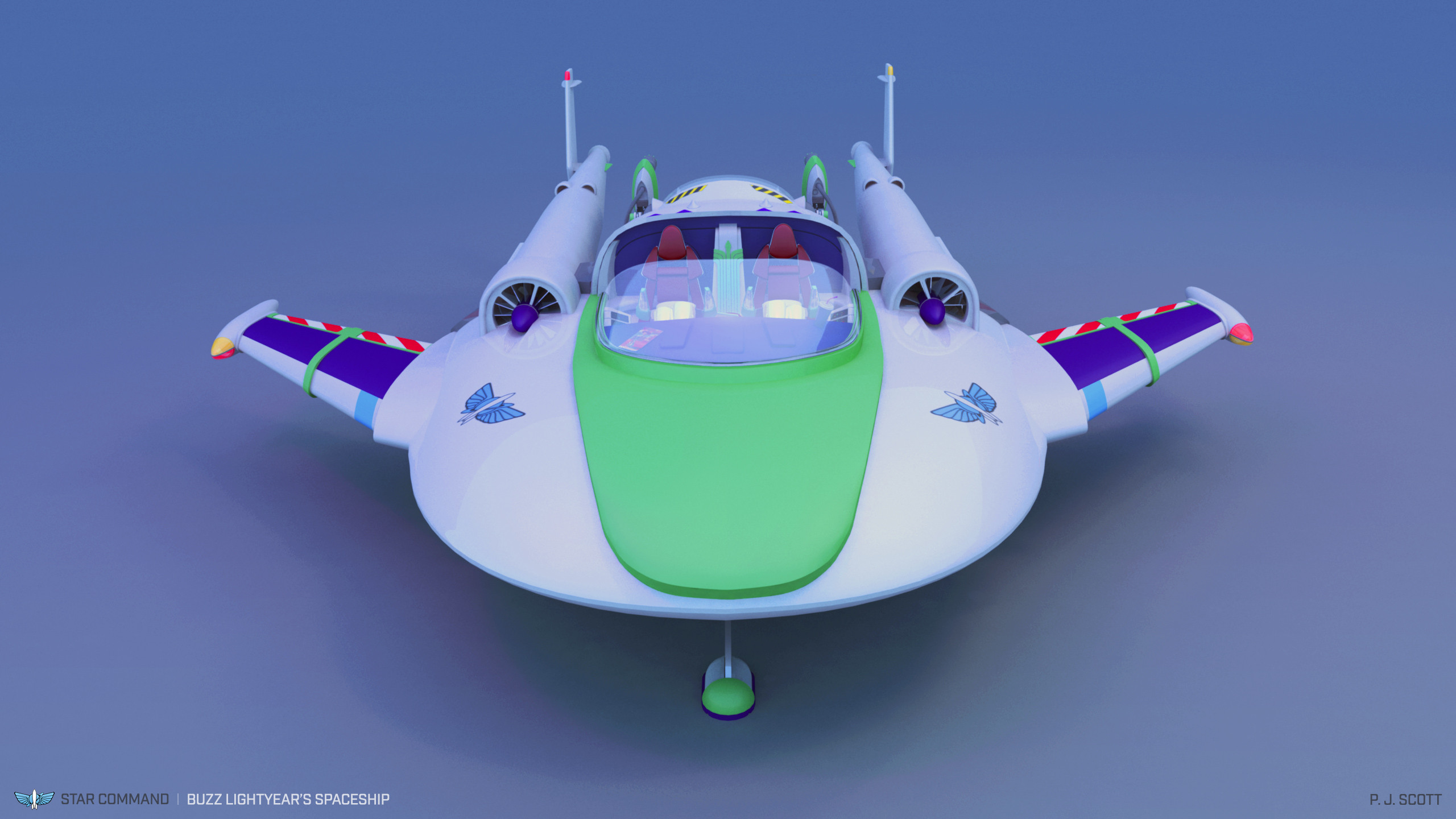Buzz Lightyear's Spaceship, Peter Scott