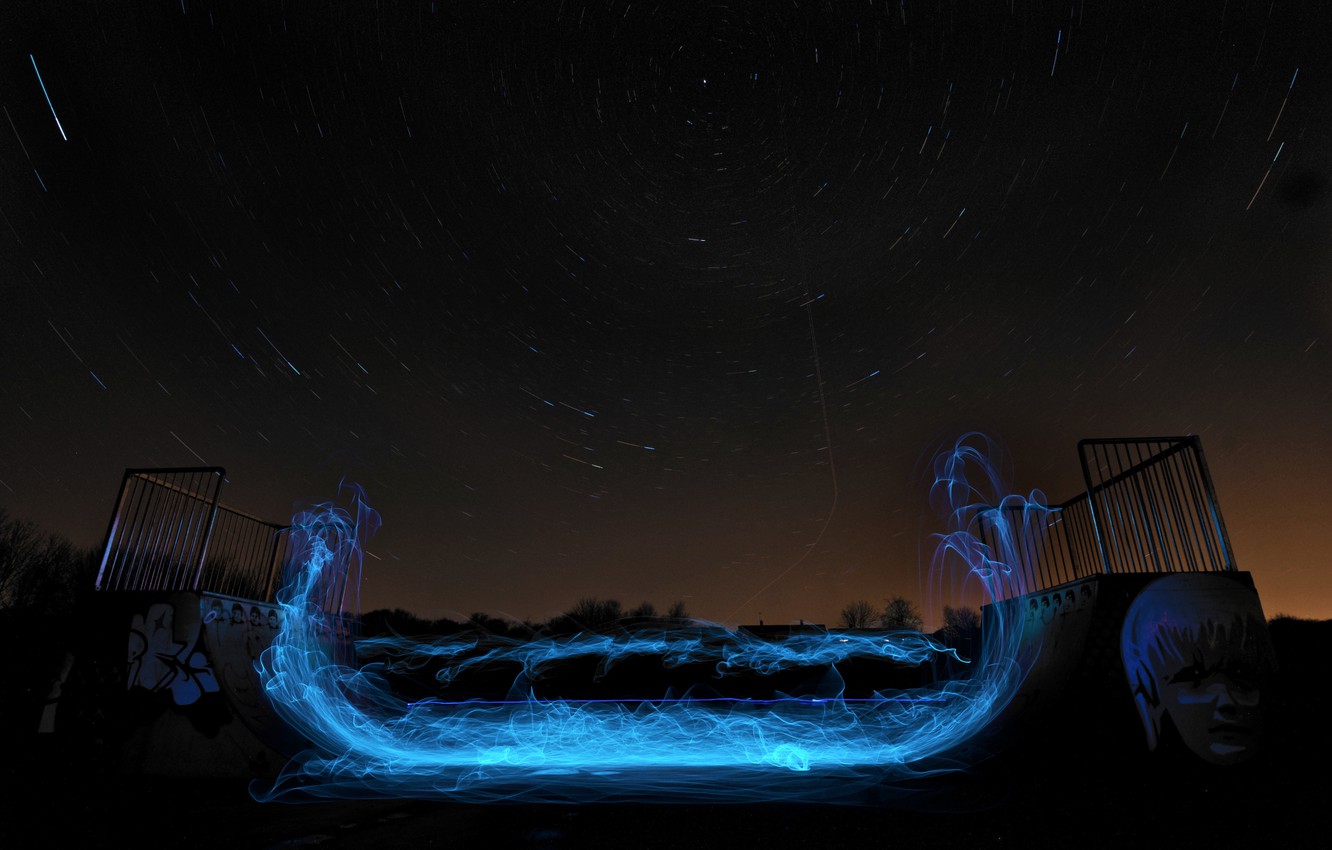 Wallpaper light, light, Mini Half Pipe, ramp image for desktop, section спорт