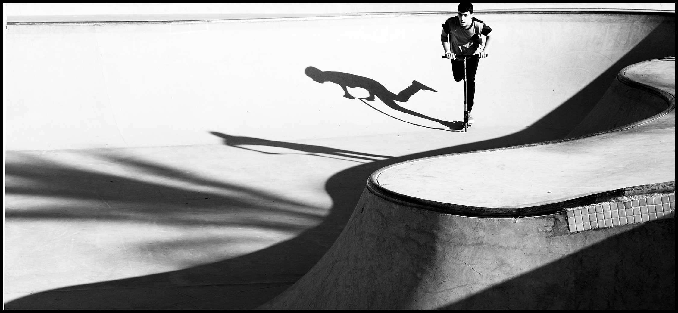 Wallpaper, Barcelona, shadow, skating, ombra, Sombra, skateboard, halfpipe, skater, marbella, poblenou, patinador, monopat n 2251x1040