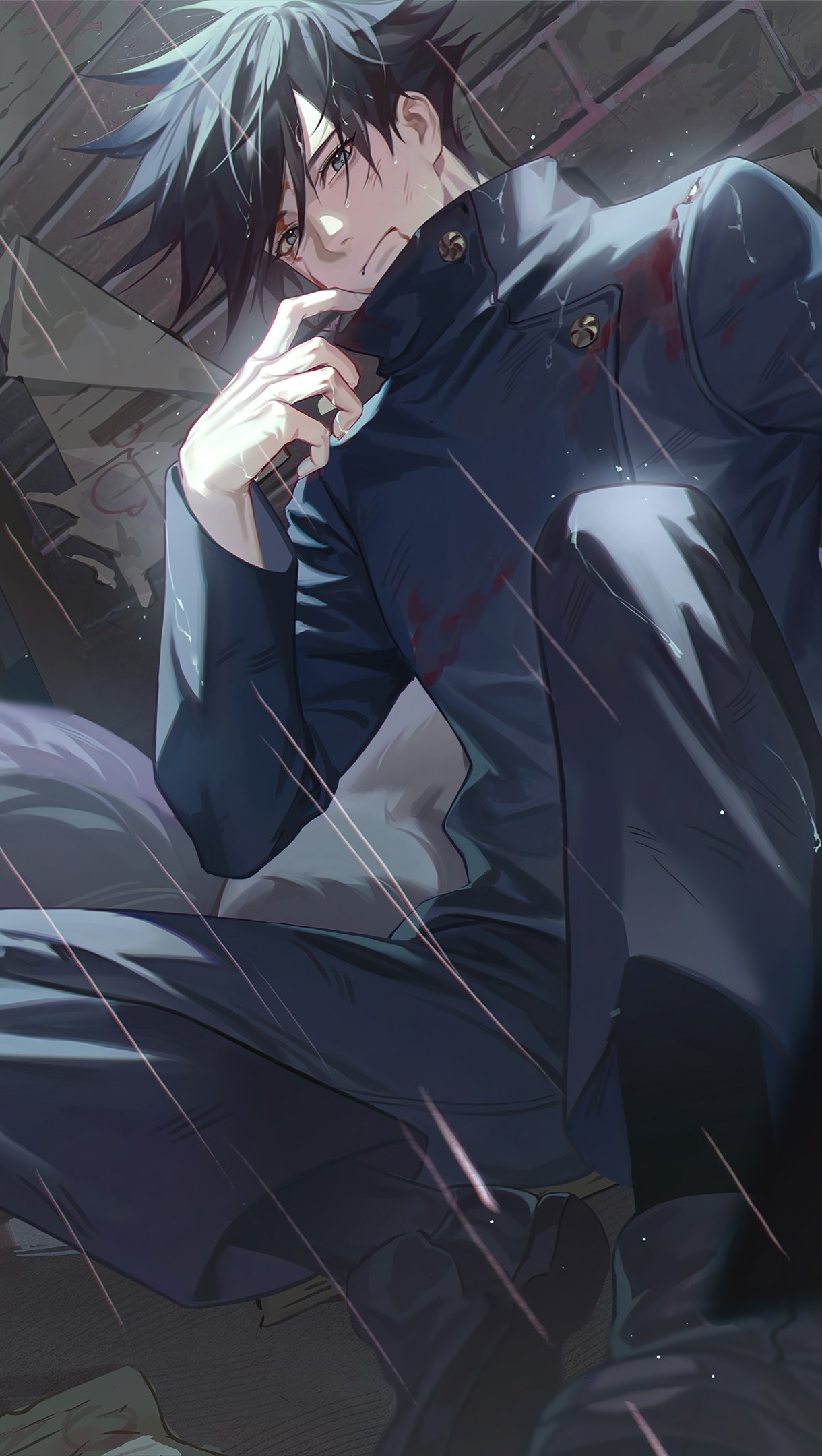 Megumi Fushiguro, Wolf Summon from Jujutsu Kaisen Anime Wallpaper 4k Ultra HD