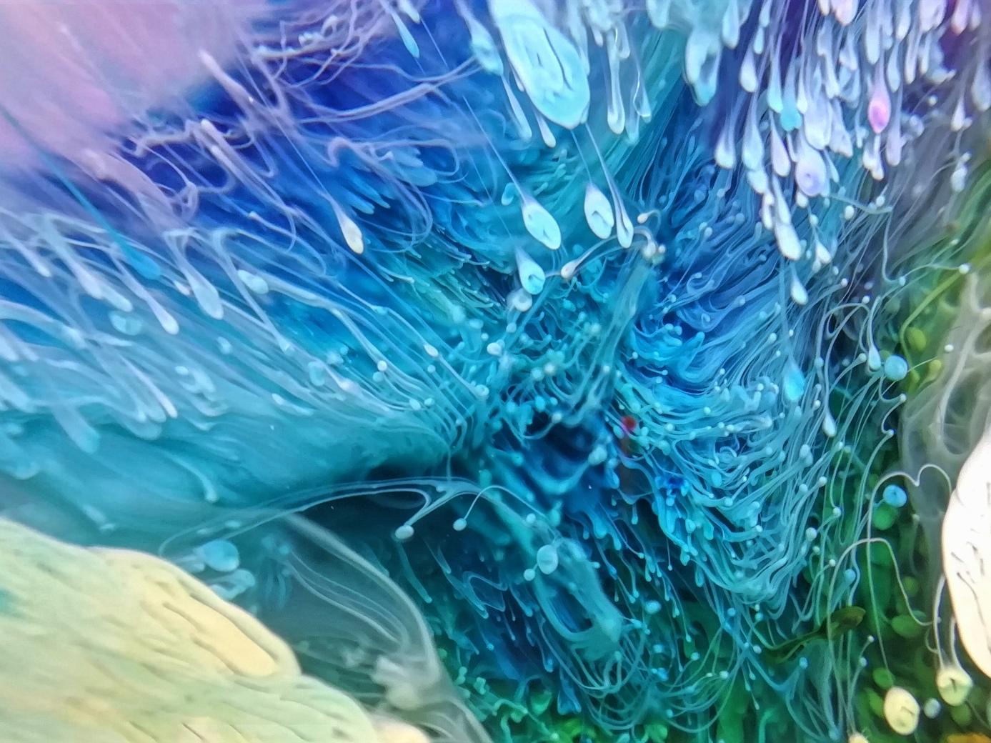alcohol ink in resin [OC] 1387 x 1040: wallpaper