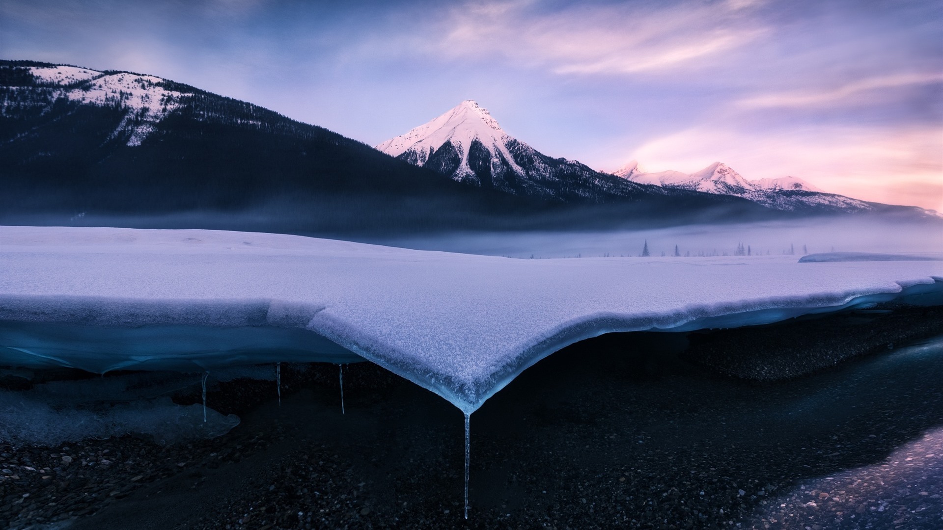 Wallpaper Snow, ice, mountains, winter 1920x1200 HD Picture, Image