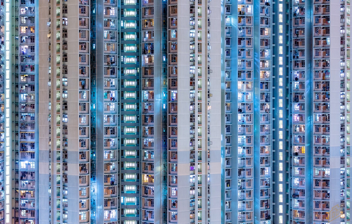 Wallpaper house, Block Tower, Kowloon Night Owls image for desktop, section город