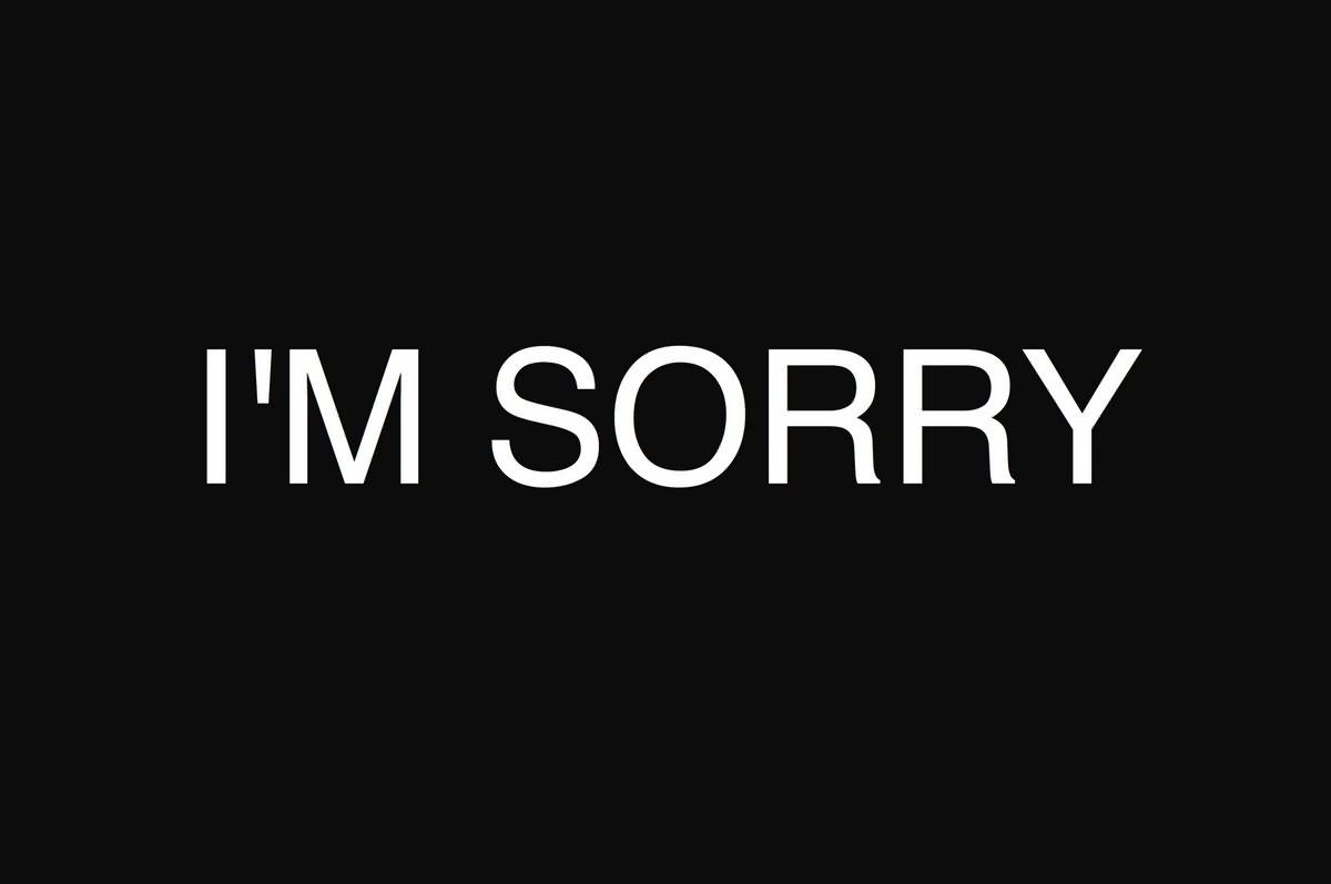 I'm Sorry Wallpaper
