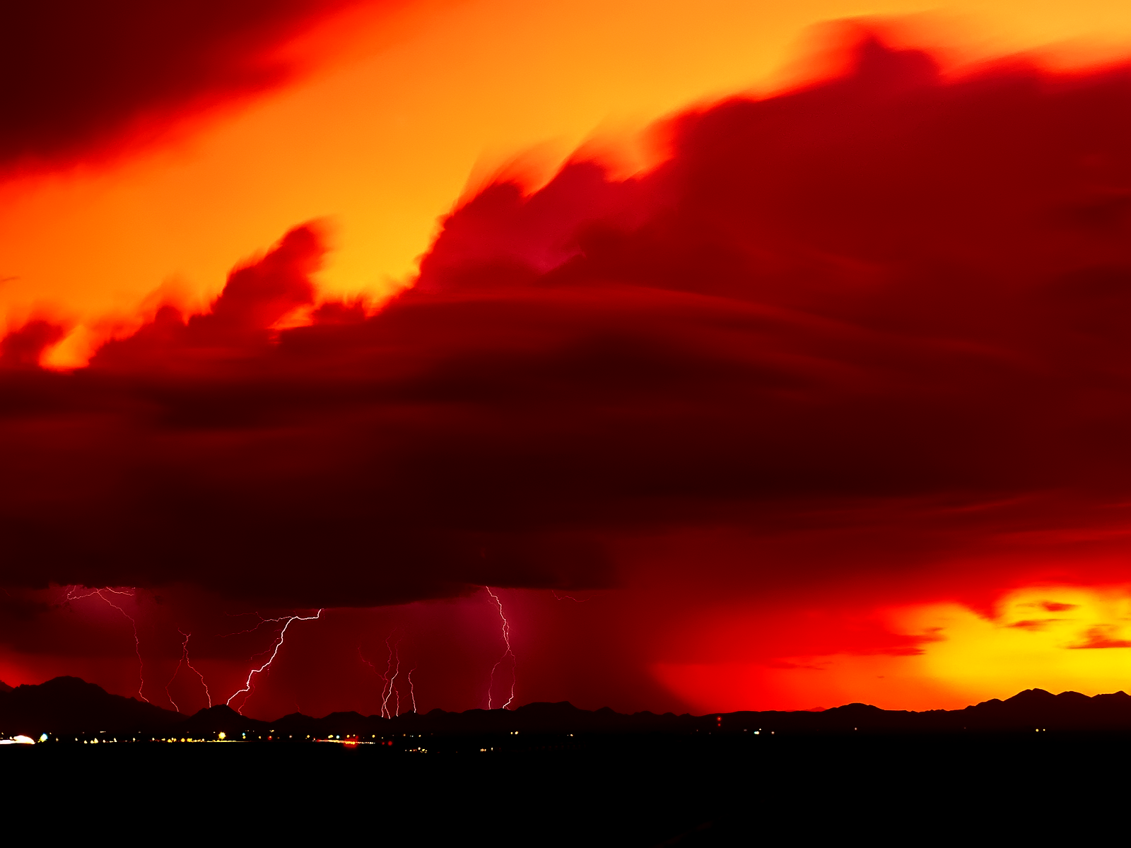 Stormy Weather Wallpaper, Lightning Storm, Nature Weather HD Wallpaper