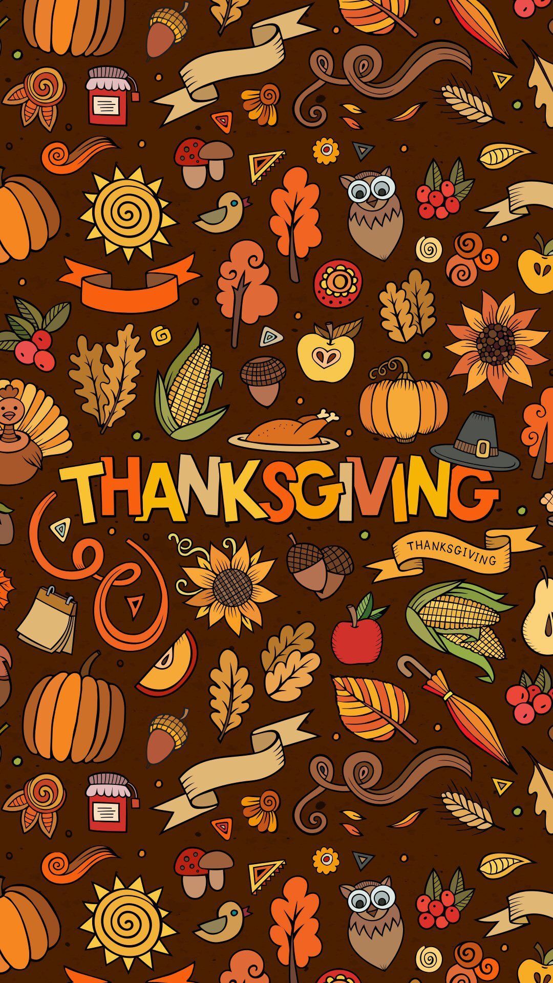 Thanksgiving Patterned Wallpapers - Wallpaper Cave