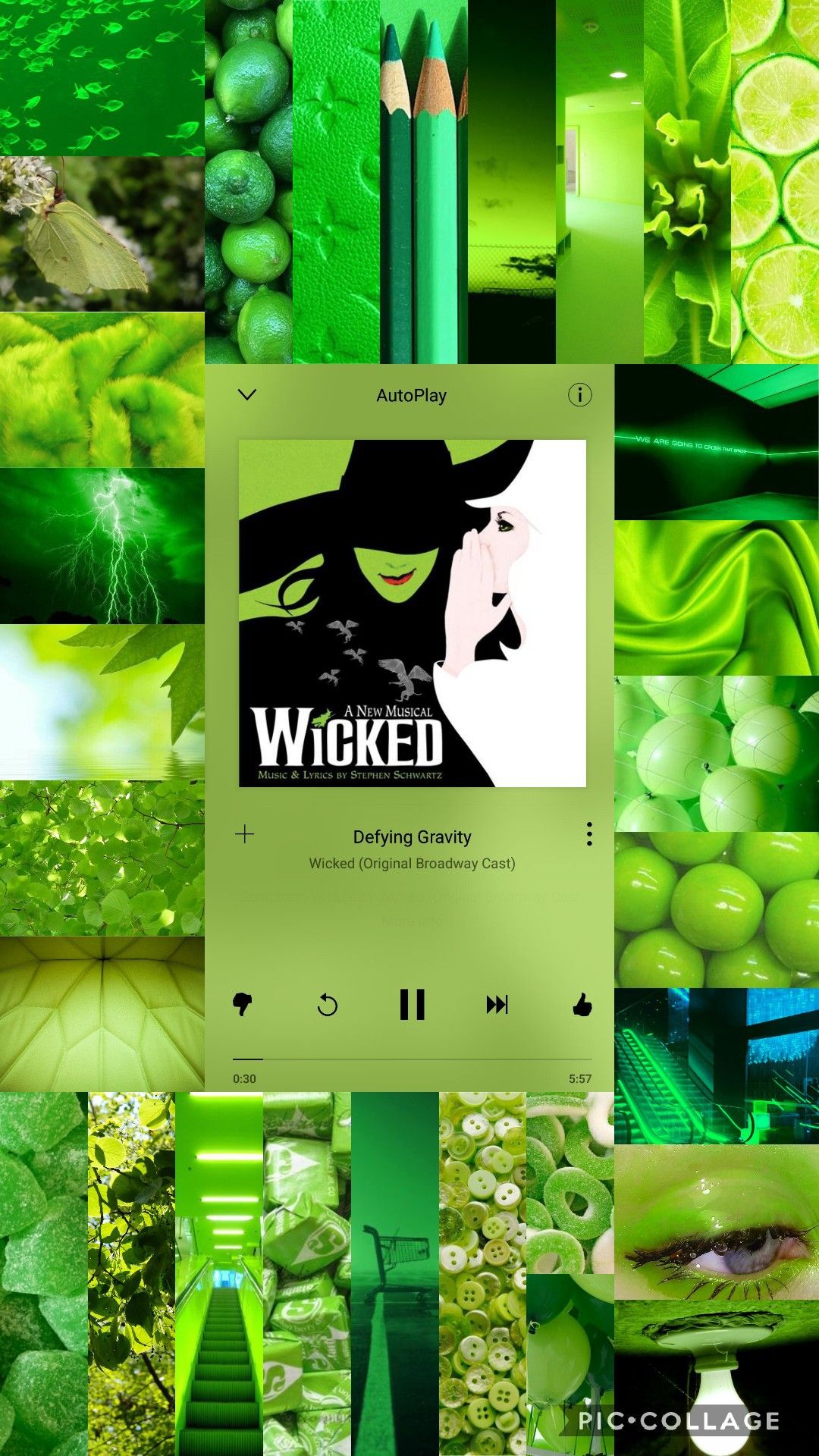 Broadway musicals. Defying gravity, Profile picture, Musicals