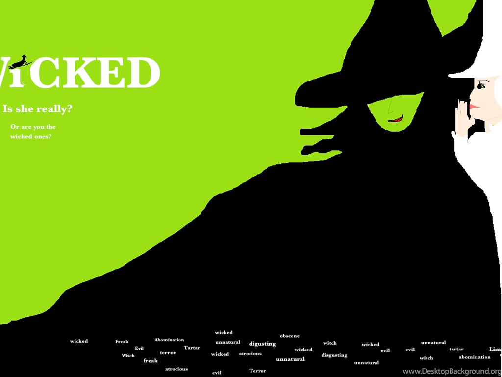 Wicked Broadway Logo Desktop Background